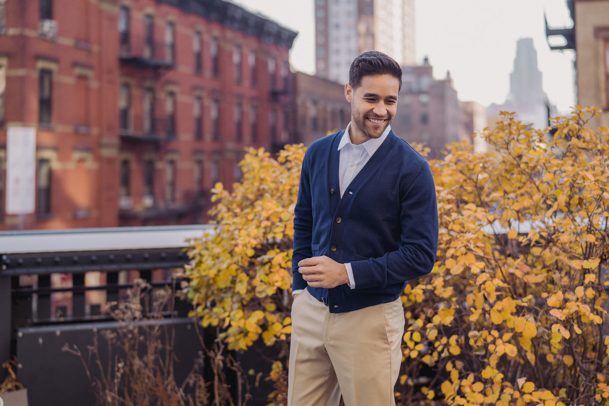 6 Ways to Wear a Cardigan Sweater  Peter Manning NYC – Peter Manning New  York