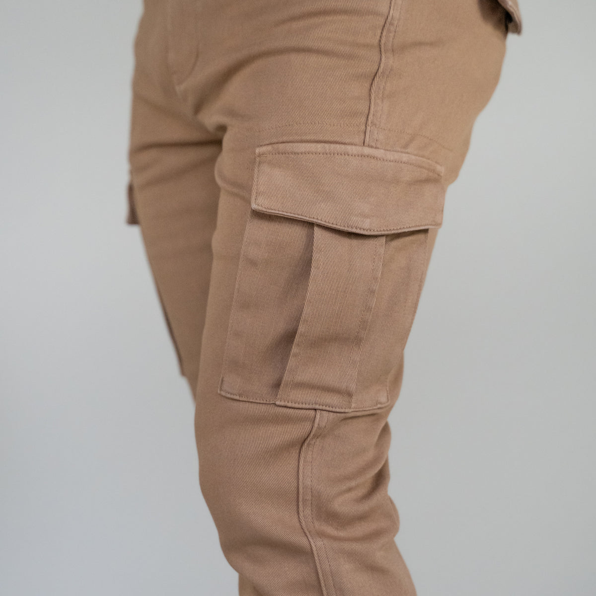 Cargo Women's Zip-Pocket Skinny Pants Beige 8