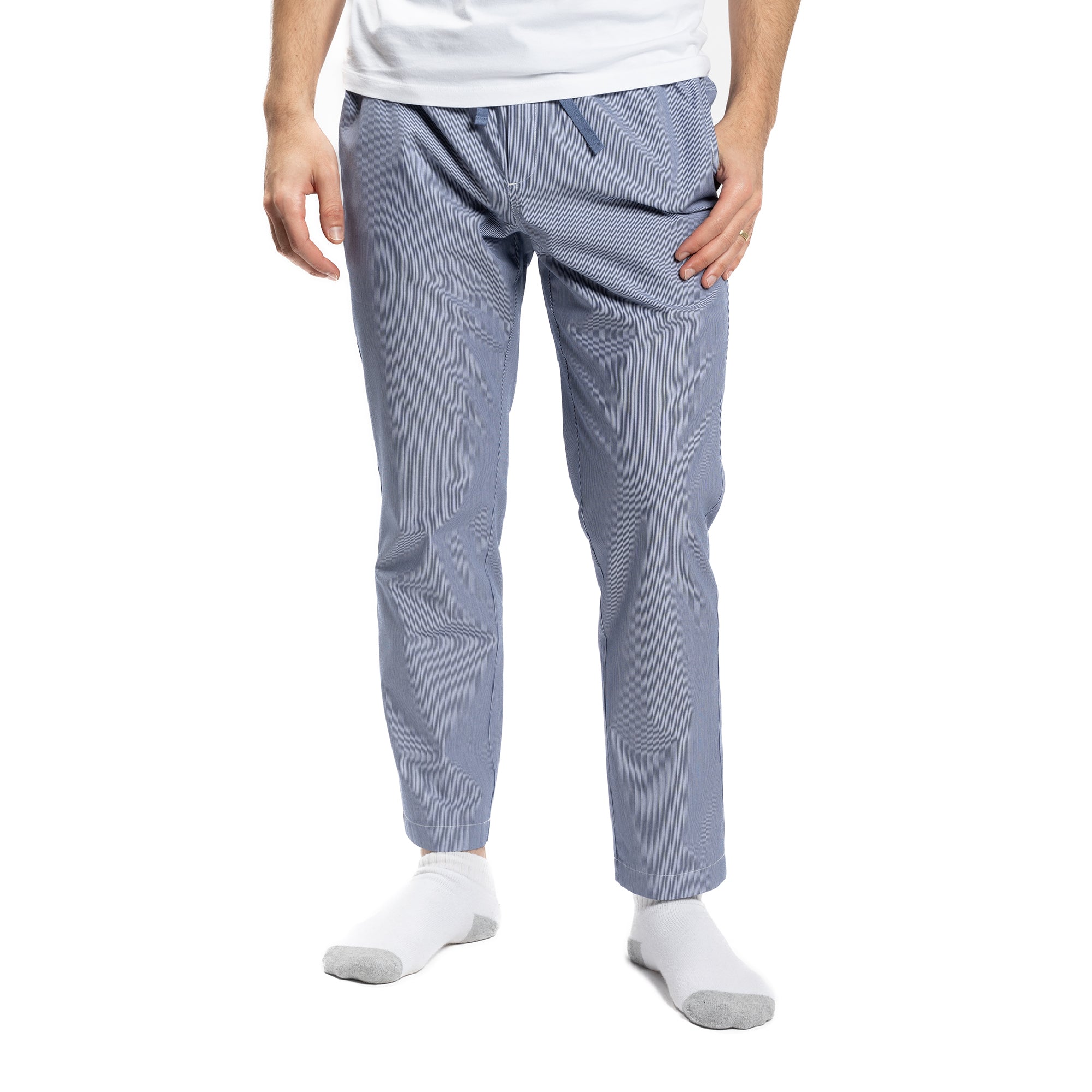 Pajama Pants - Navy Pinstripe