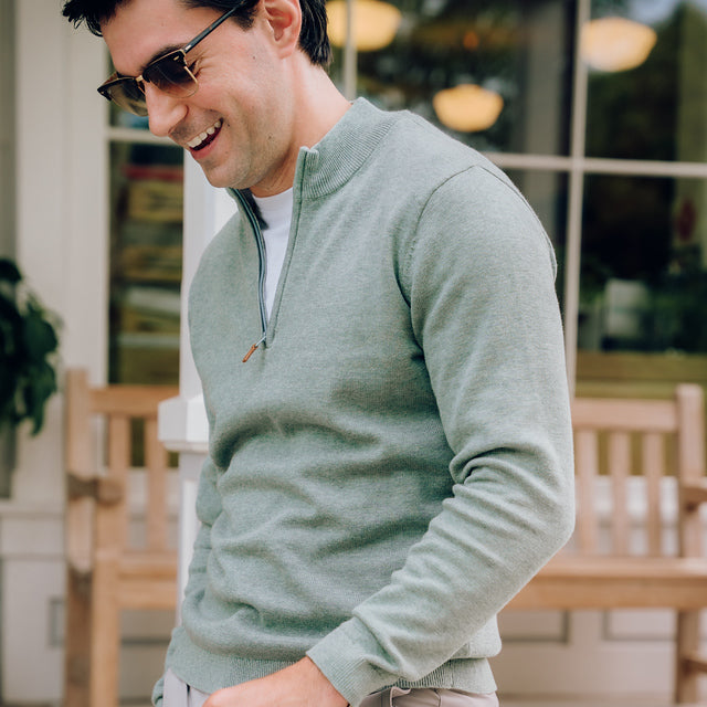dress shirt with quarter zip Pima Cotton Sweaters, Sea Green cw-deals Sophisticated Wedding Ball-Gowns For this quarter zip sweater Select Size:PAK/UK 10 | US 11  | EU 44