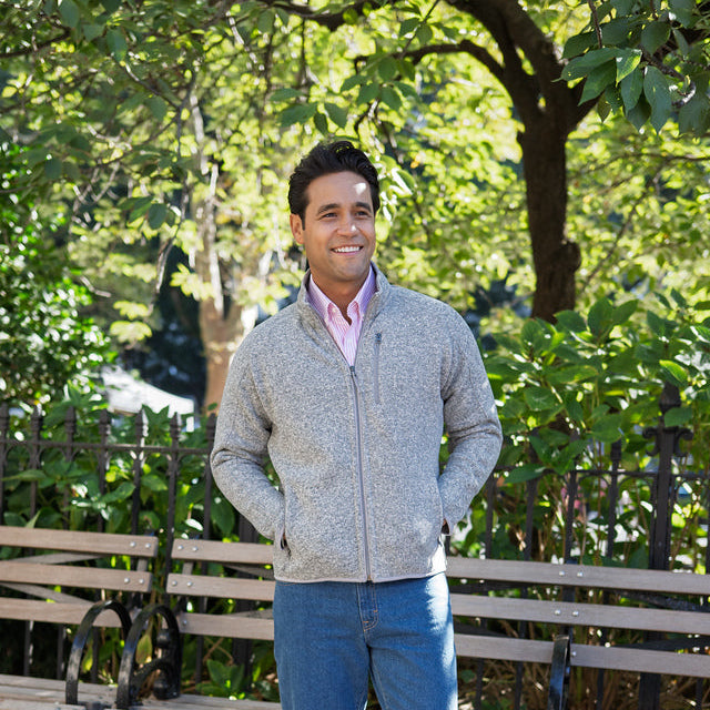 Polartec Fleece Jacket, Grey | Peter Manning NYC