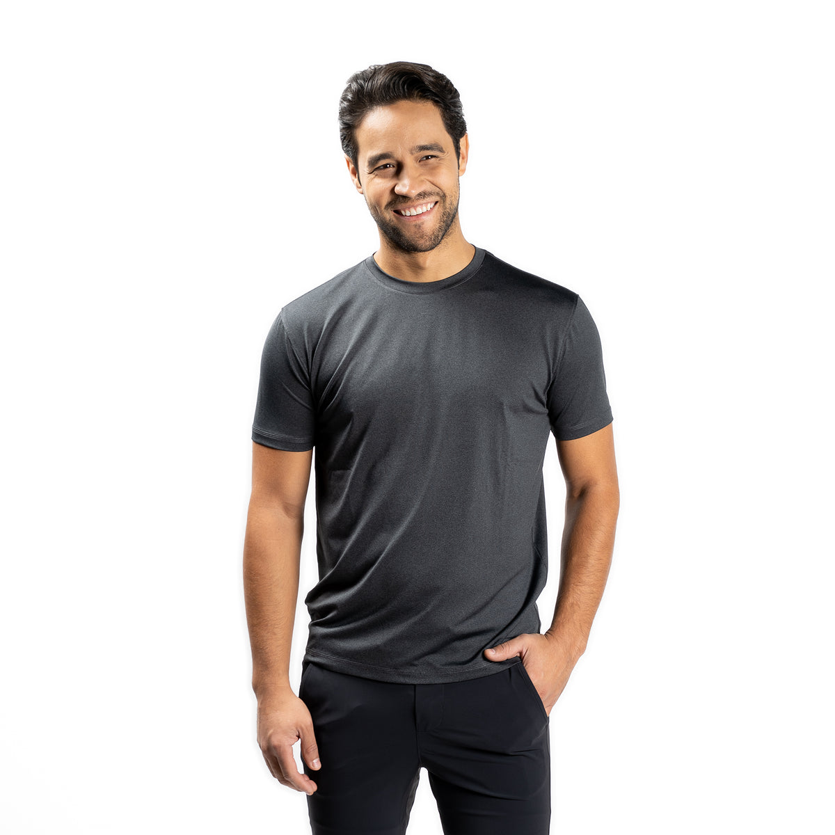Workout Shirt - Black, 1 (FOR Short Men) | Peter Manning NYC
