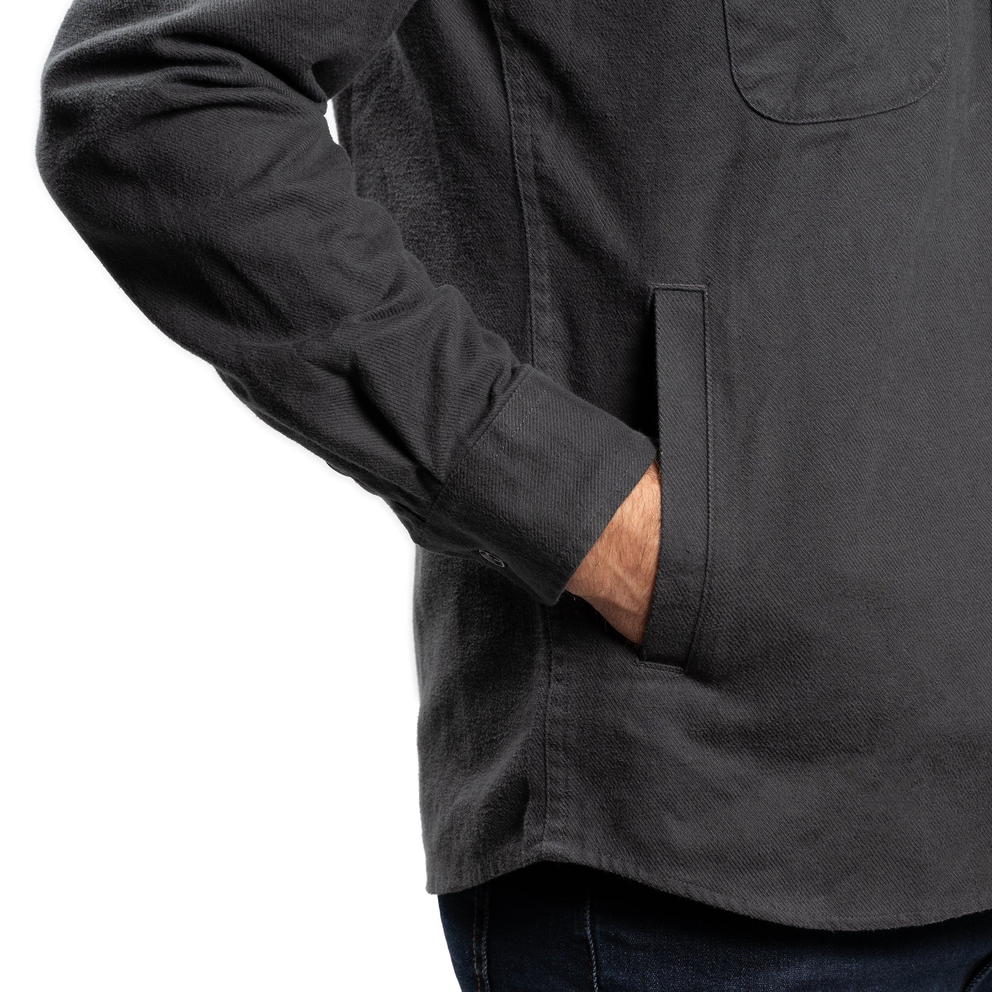 Flannel Shirt Jackets - Black