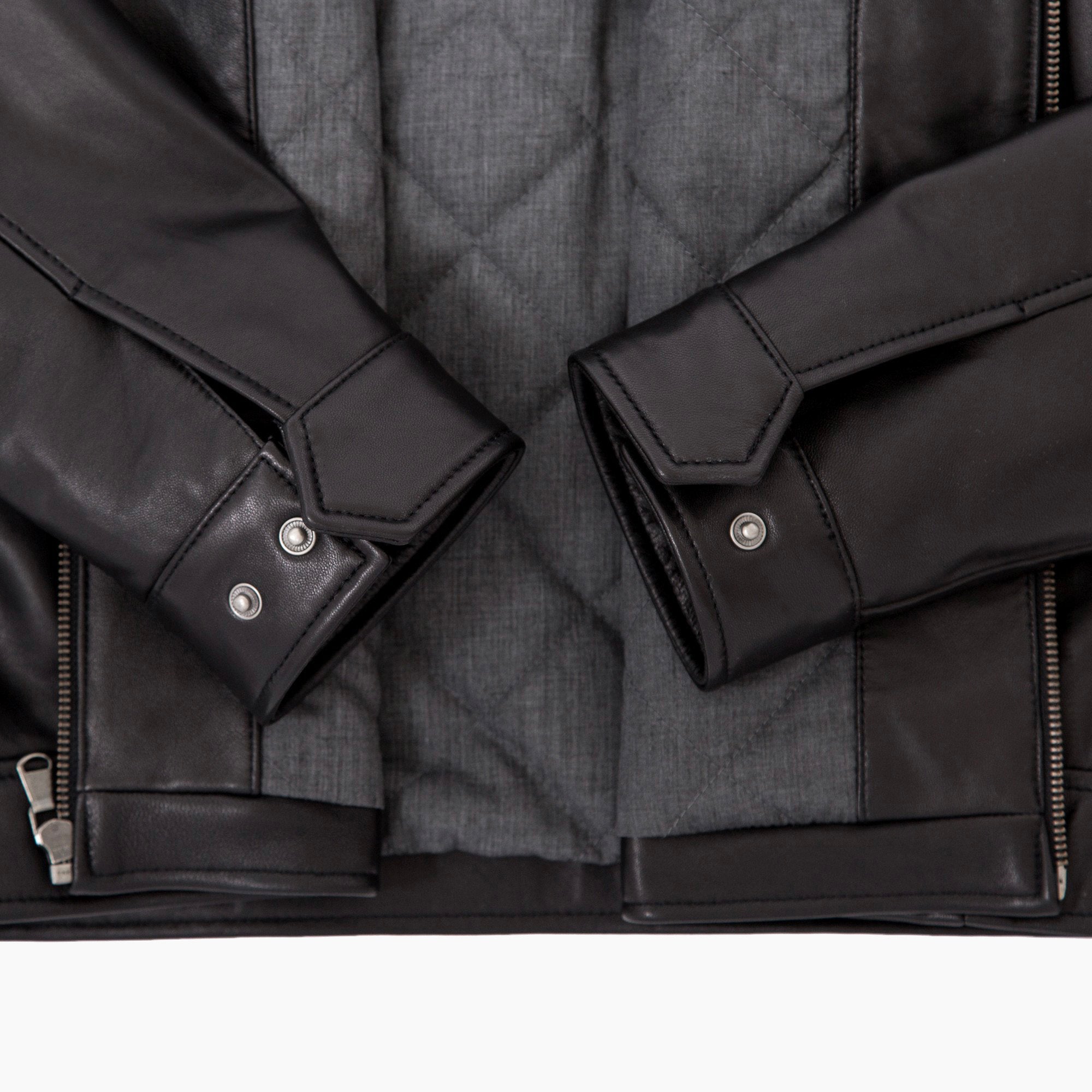 Lambskin Leather Jacket - Black
