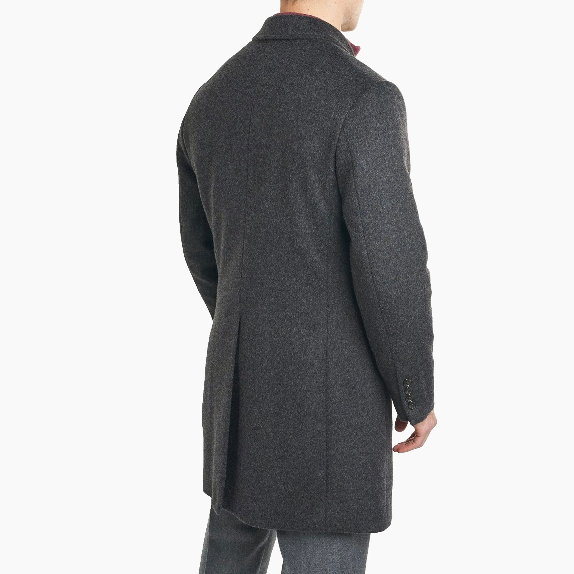 Fulton Wool Cashmere Topcoat - Charcoal