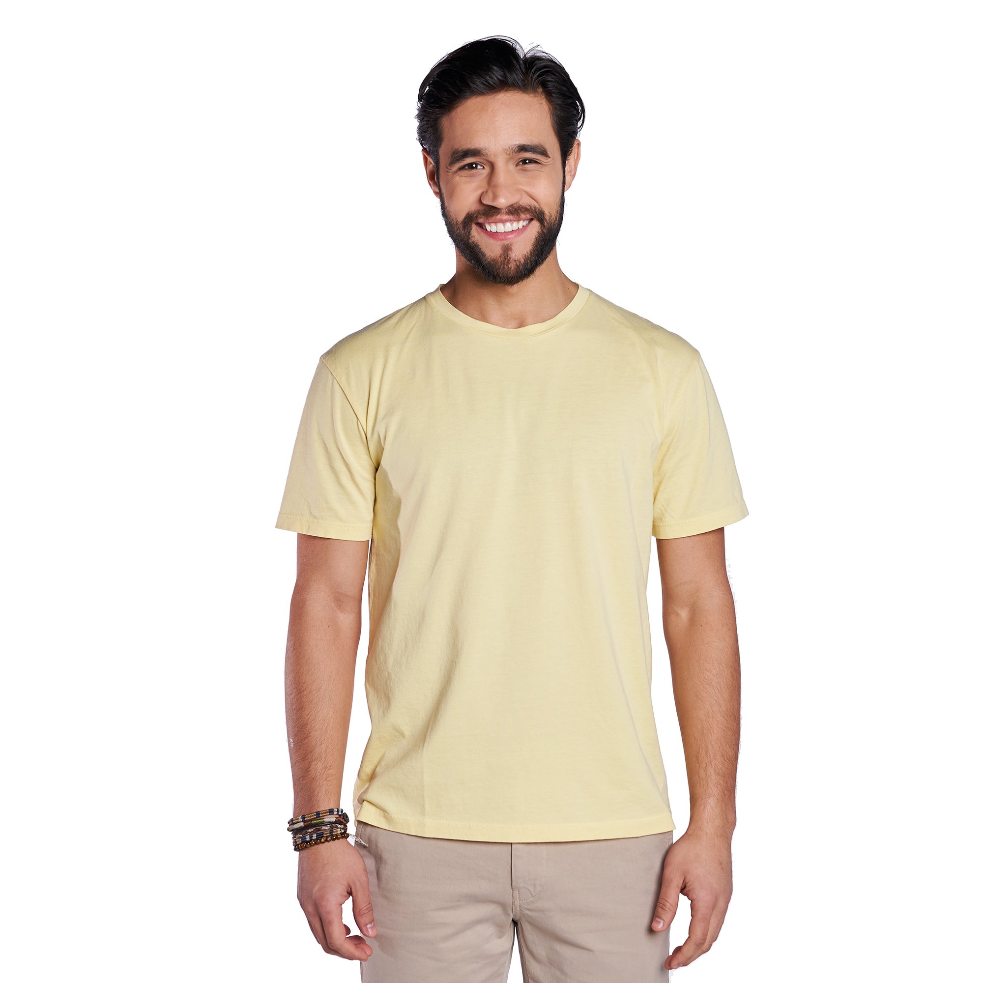 Vintage Crew T-Shirt - Pale Yellow