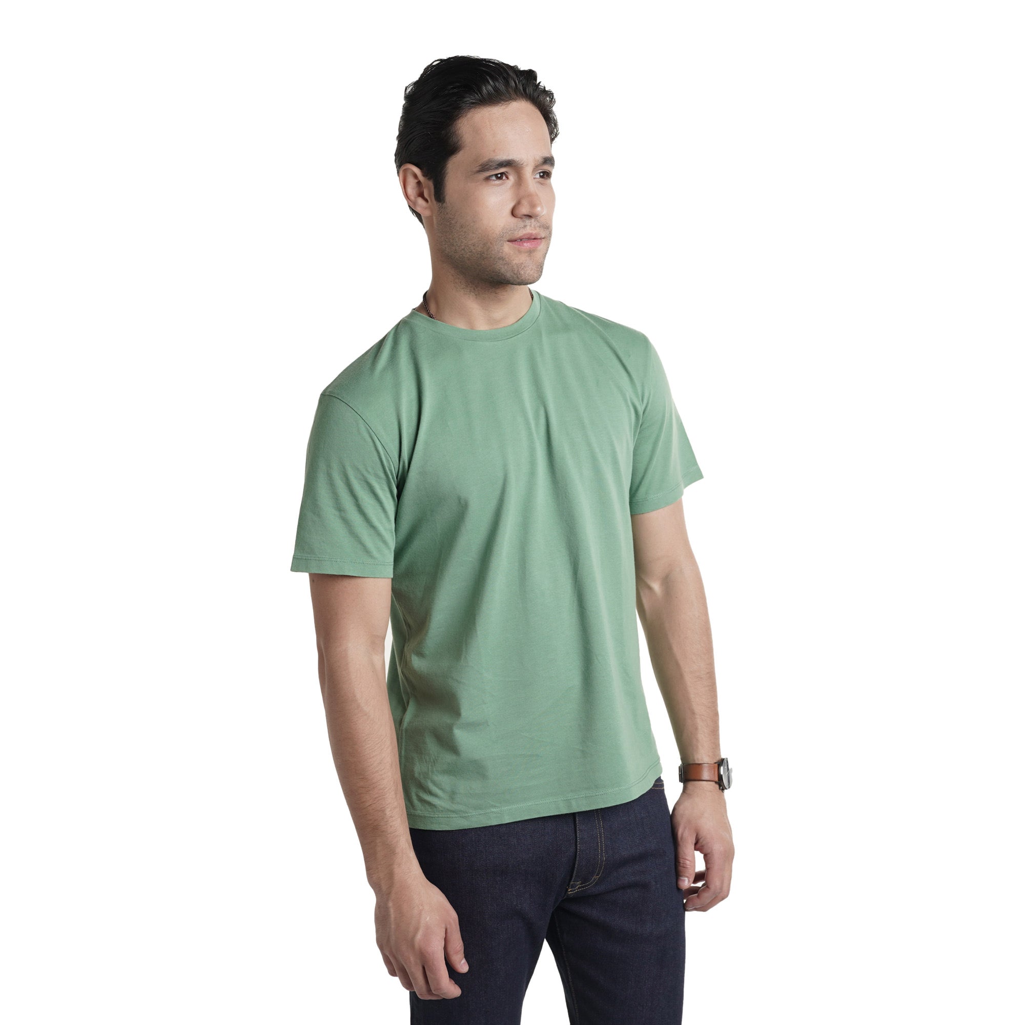 Vintage Crew T-Shirt - Army Green