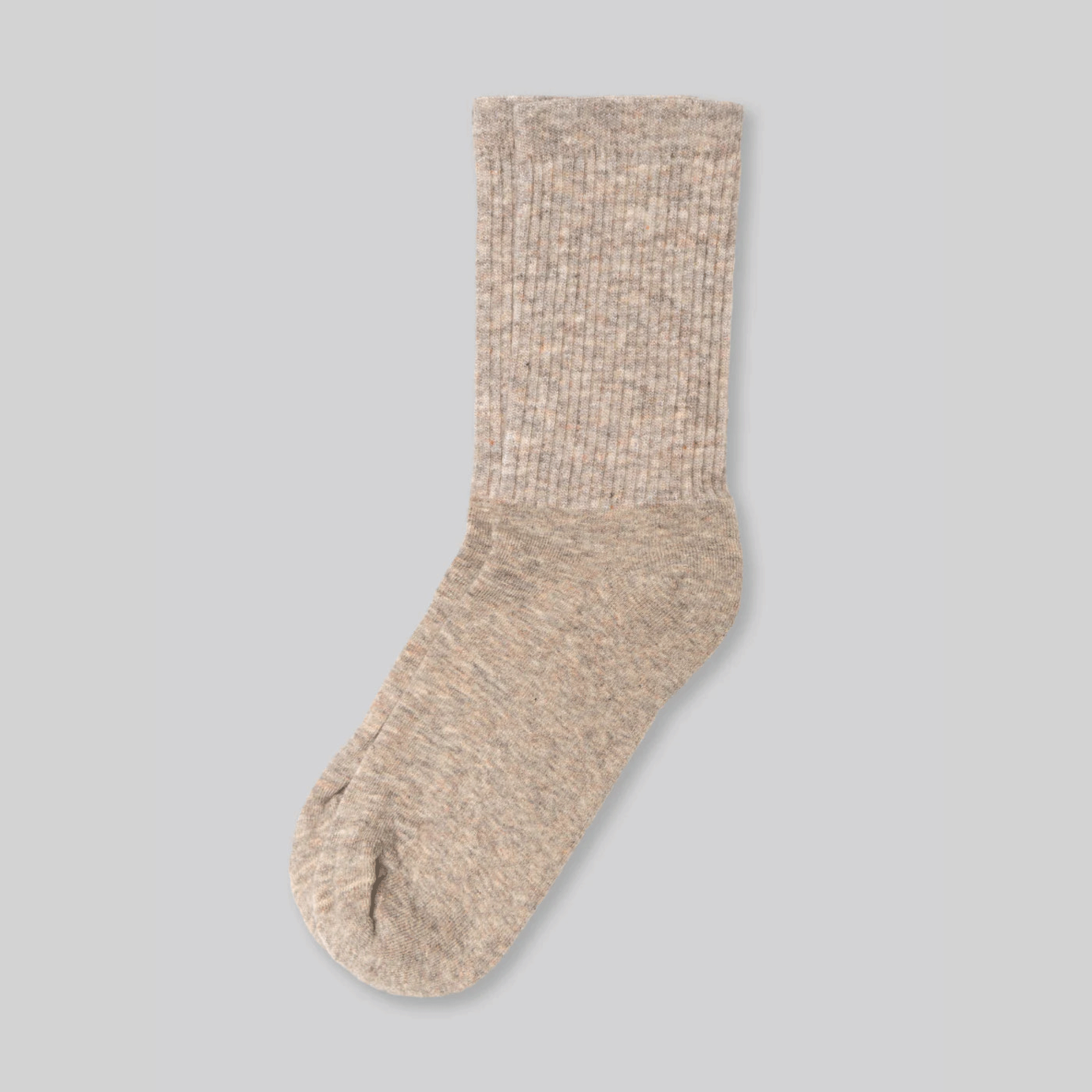 Superfine Merino Wool Socks - Taupe Heather
