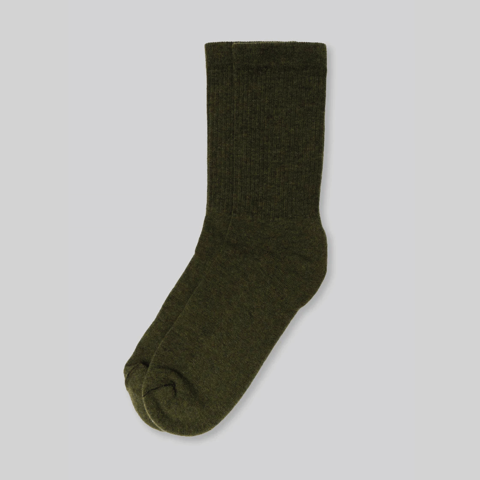 Superfine Merino Wool Socks - Olive
