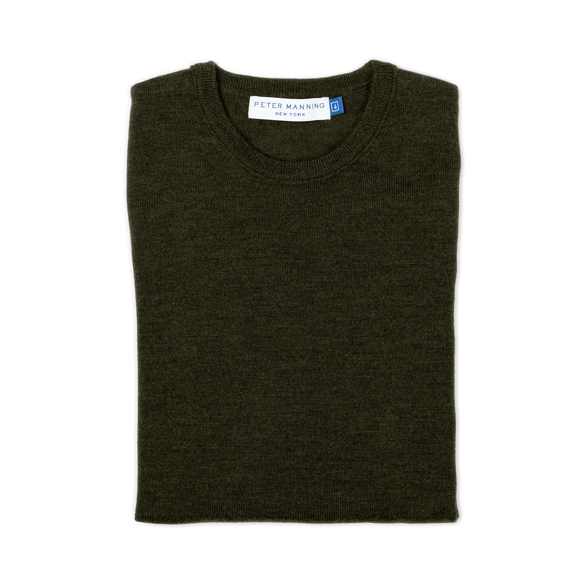 Merino Wool Sweaters Crew Neck - Hunter Green