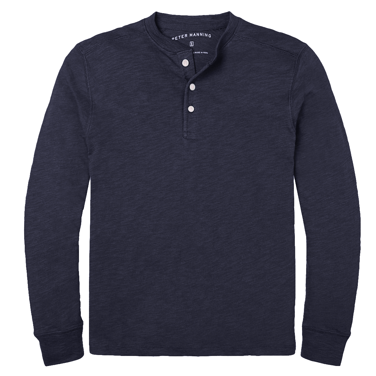 Henley Shirt Long Sleeve - Midnight