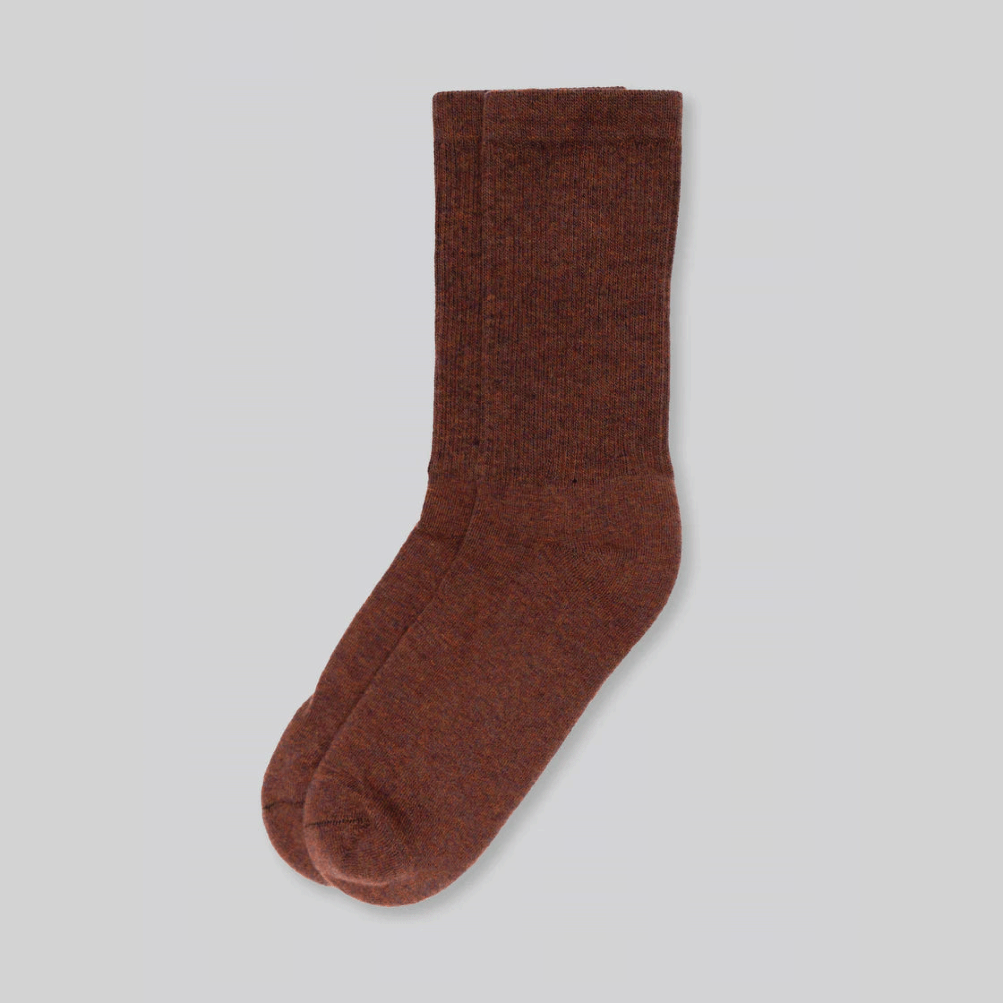 Superfine Merino Wool Socks - Tobacco