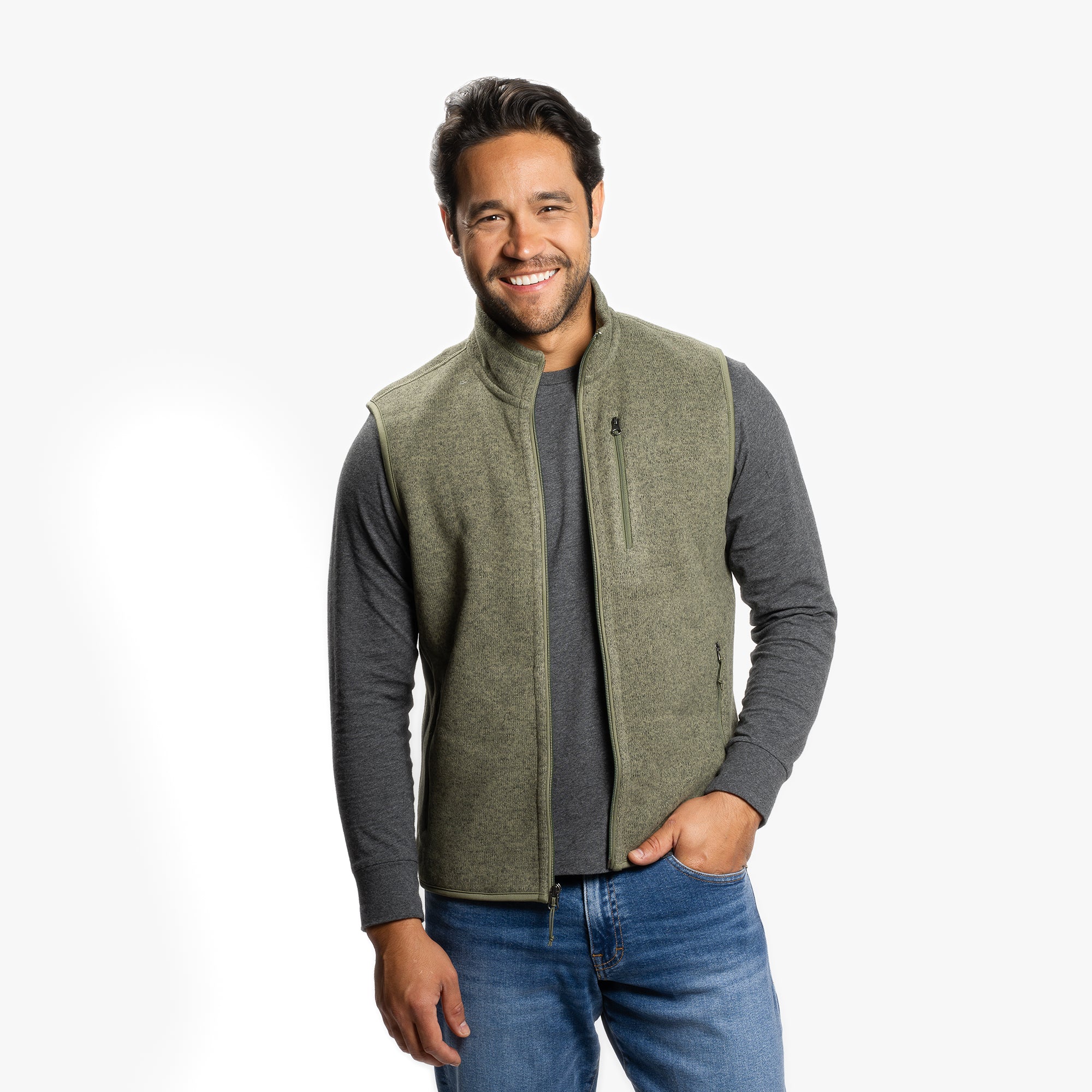 Polartec Fleece Vest - Olive