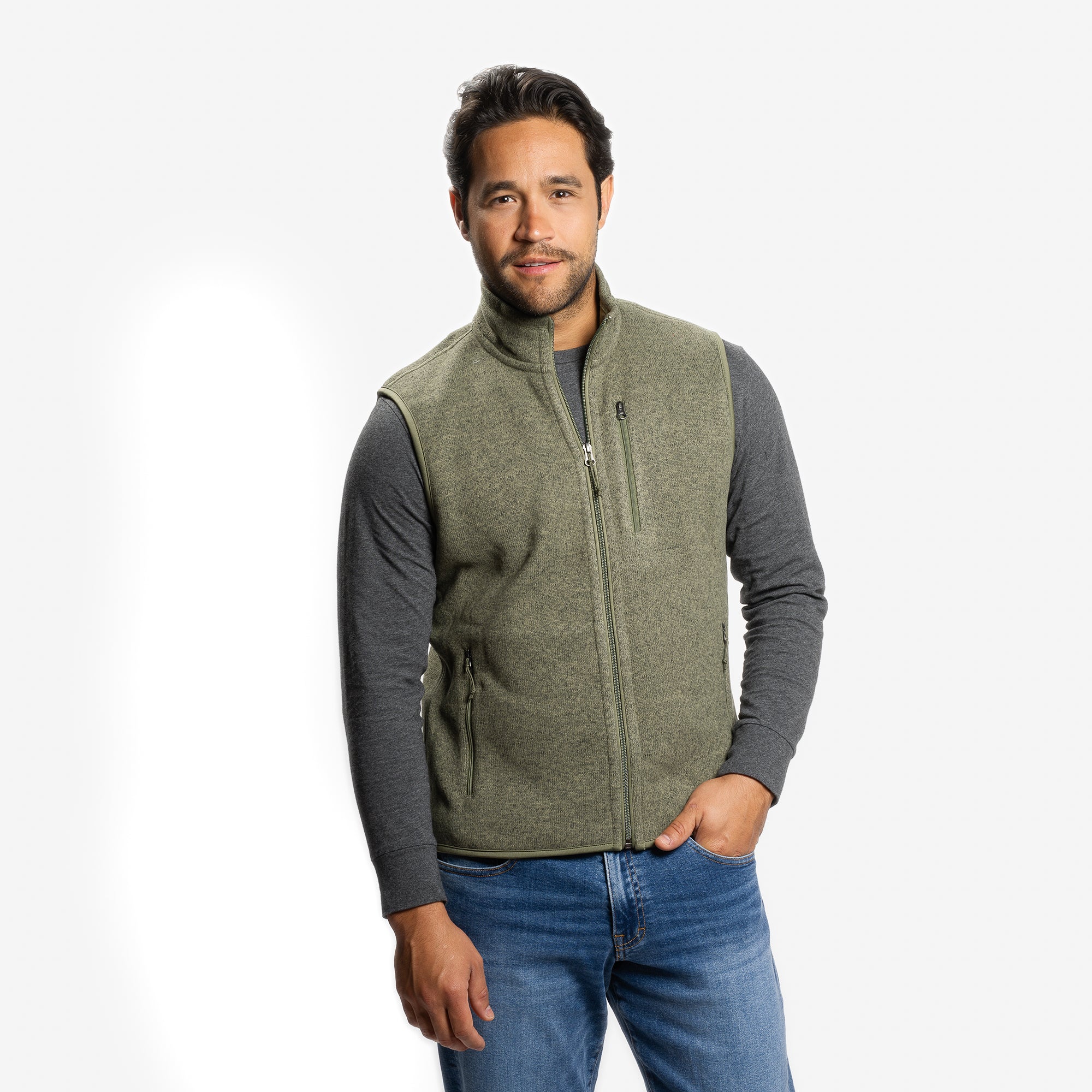 Polartec Fleece Vest - Olive