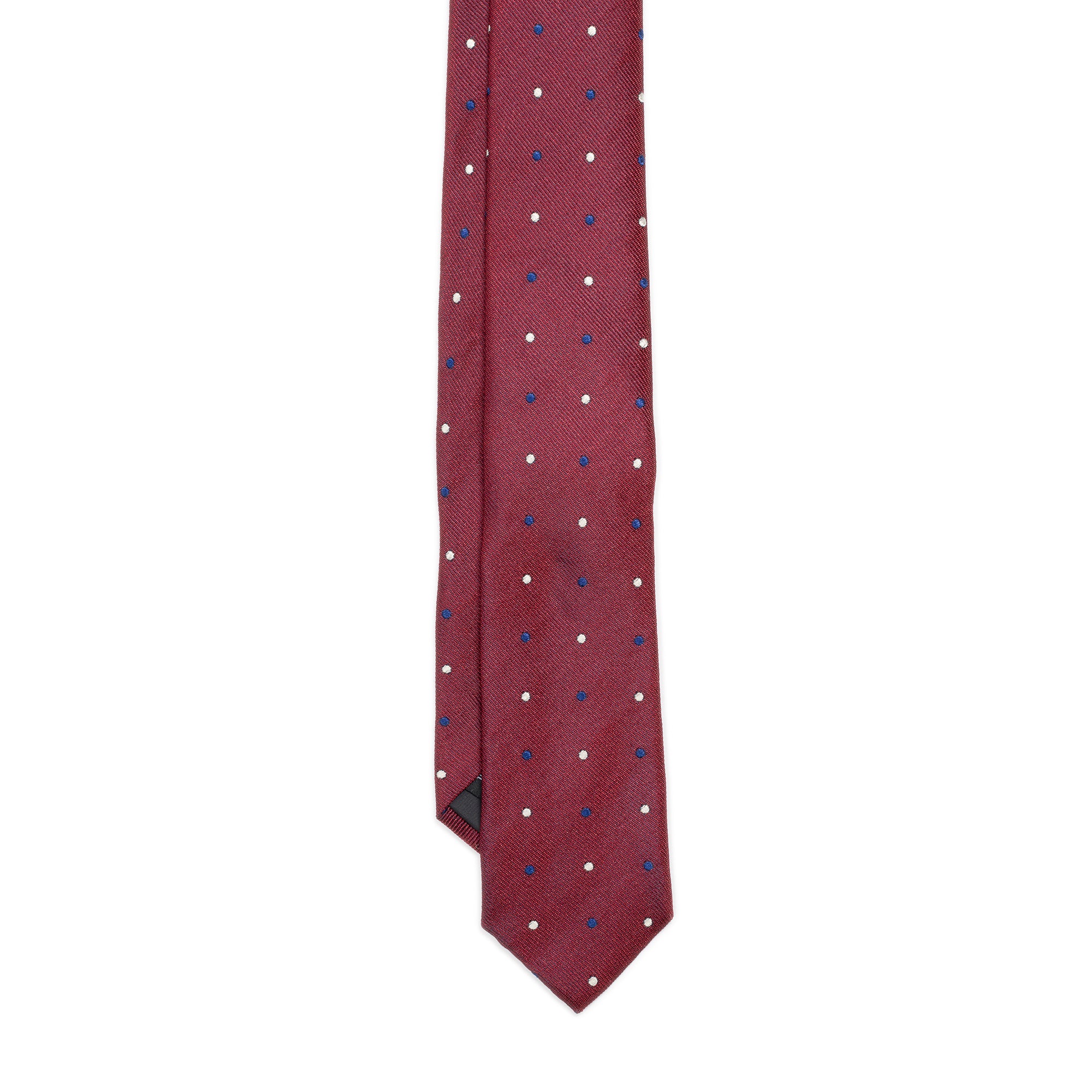 Ties - Burgundy Dots