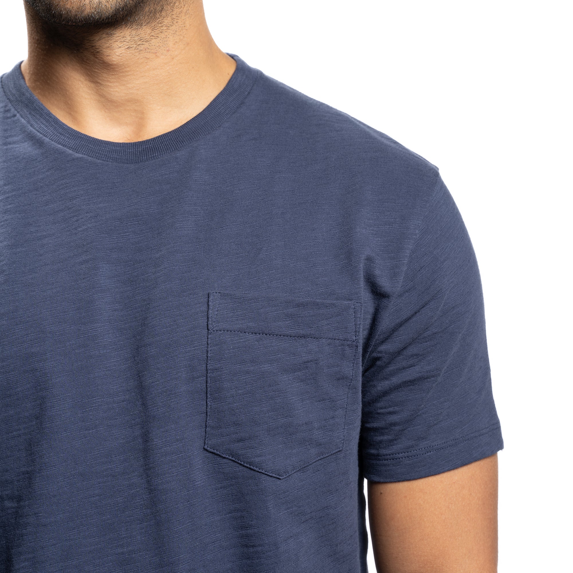 Slub Pocket T-Shirt - Navy