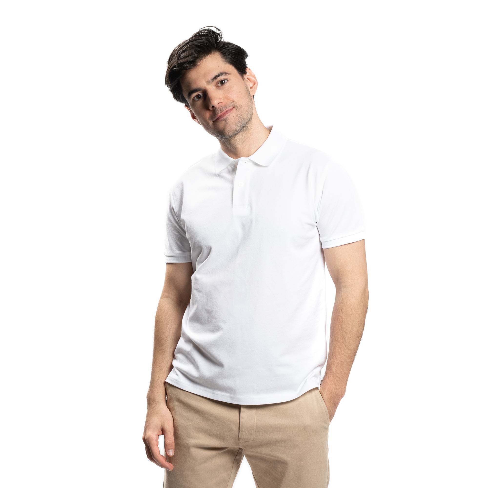 James Polo Shirt - White