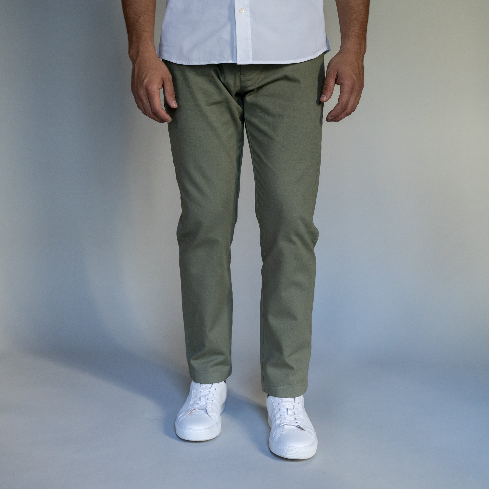 Stretch Chinos Standard Fit - Olive