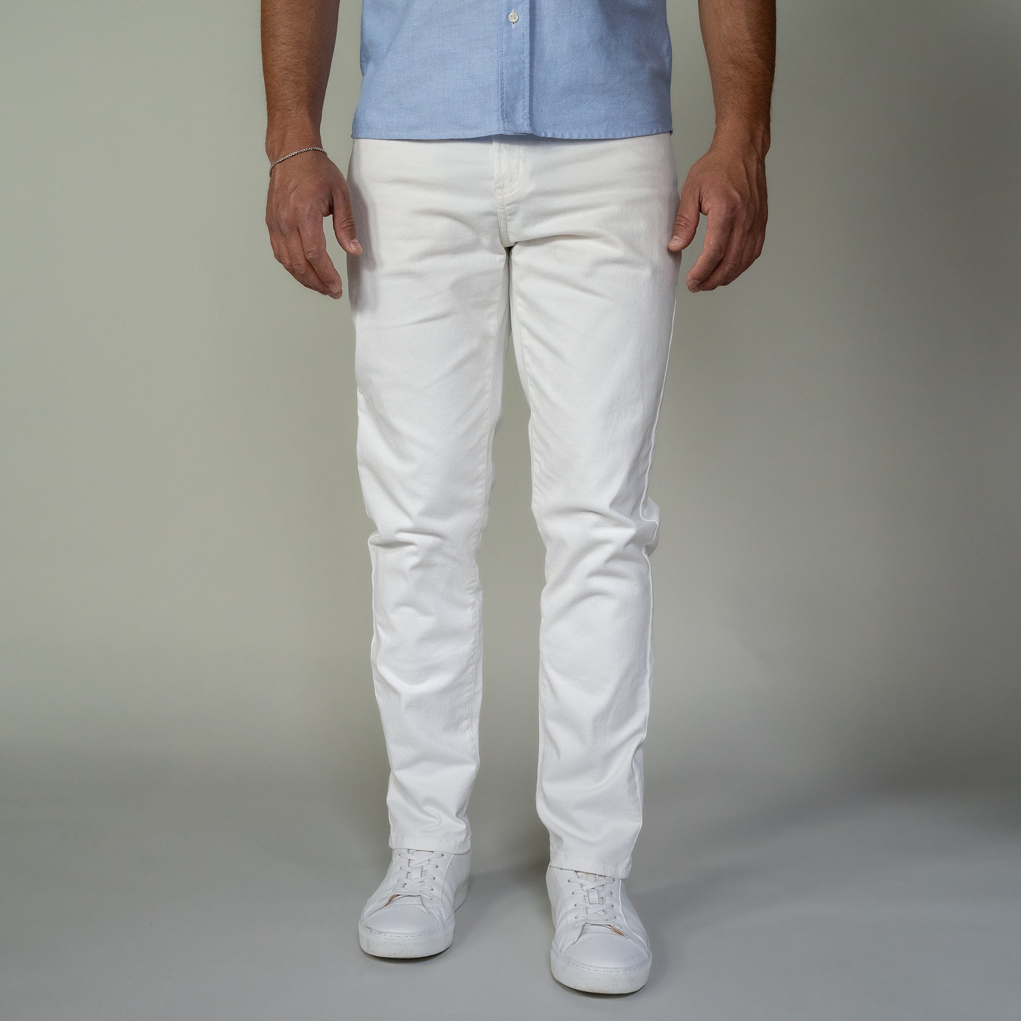 Italian 5-Pocket Pants, Stone | Peter Manning NYC