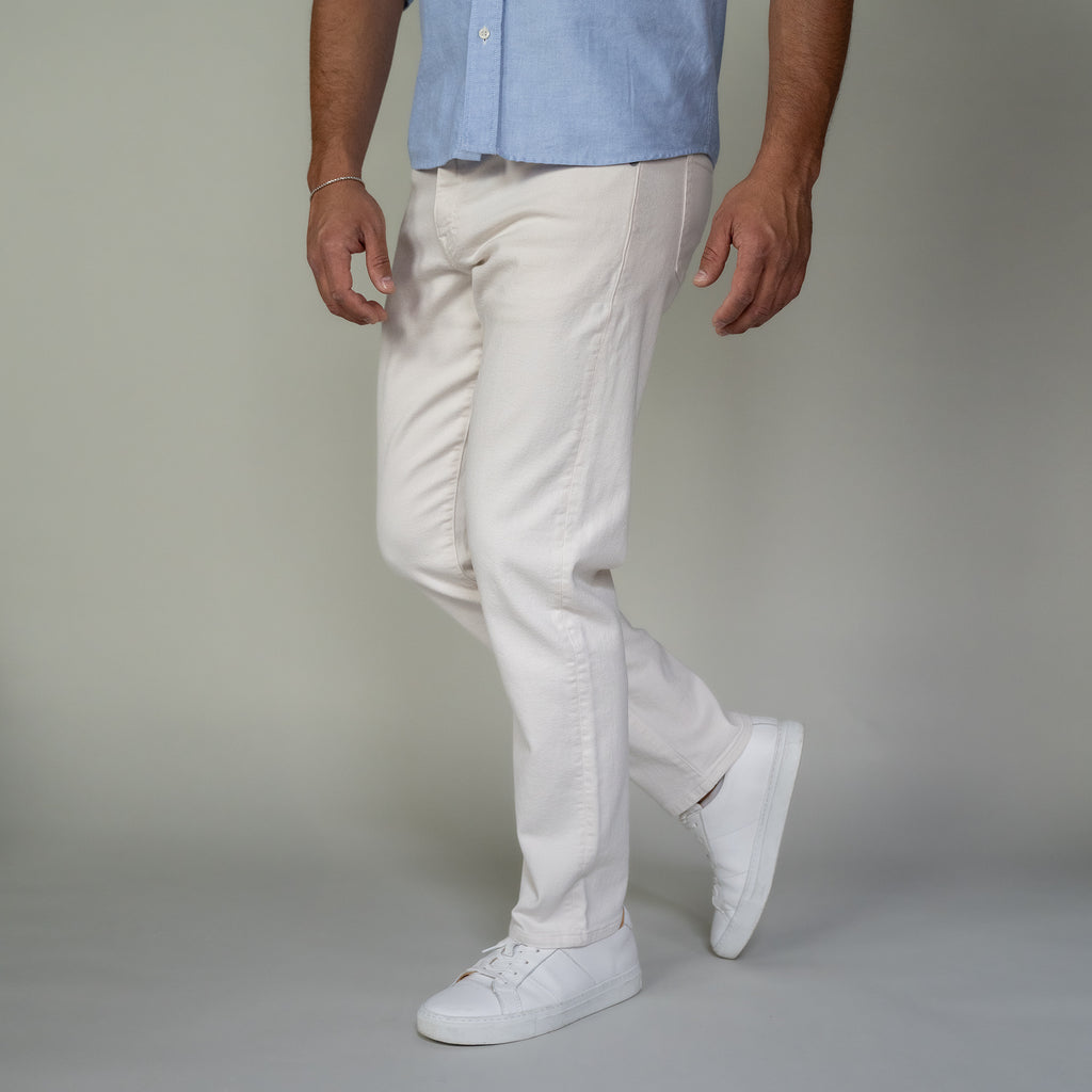 Travel Jeans Standard Fit, Stone | Peter Manning NYC