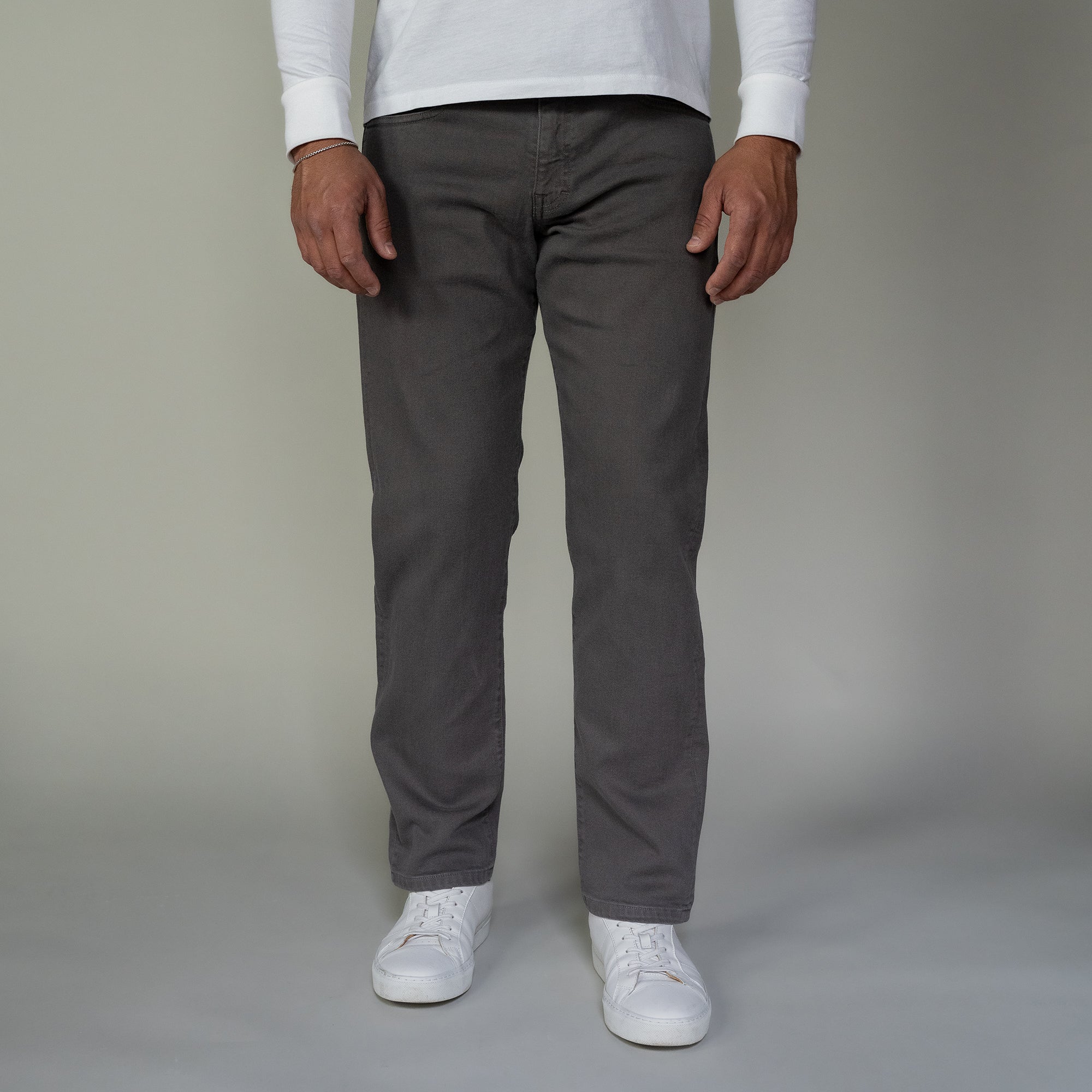 Travel Jeans Standard Fit, Dark Grey | Peter Manning NYC