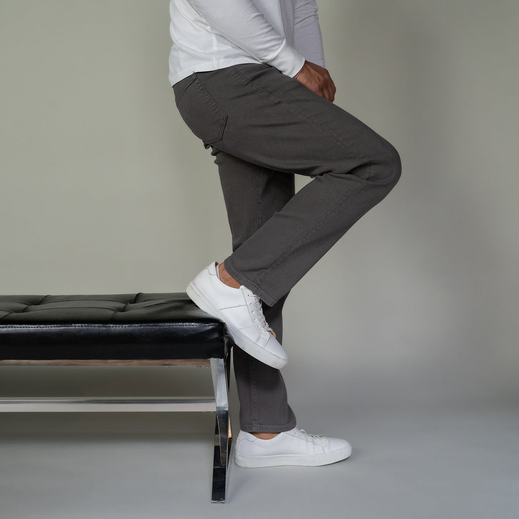 Travel Jeans Standard Fit, Dark Grey | Peter Manning NYC