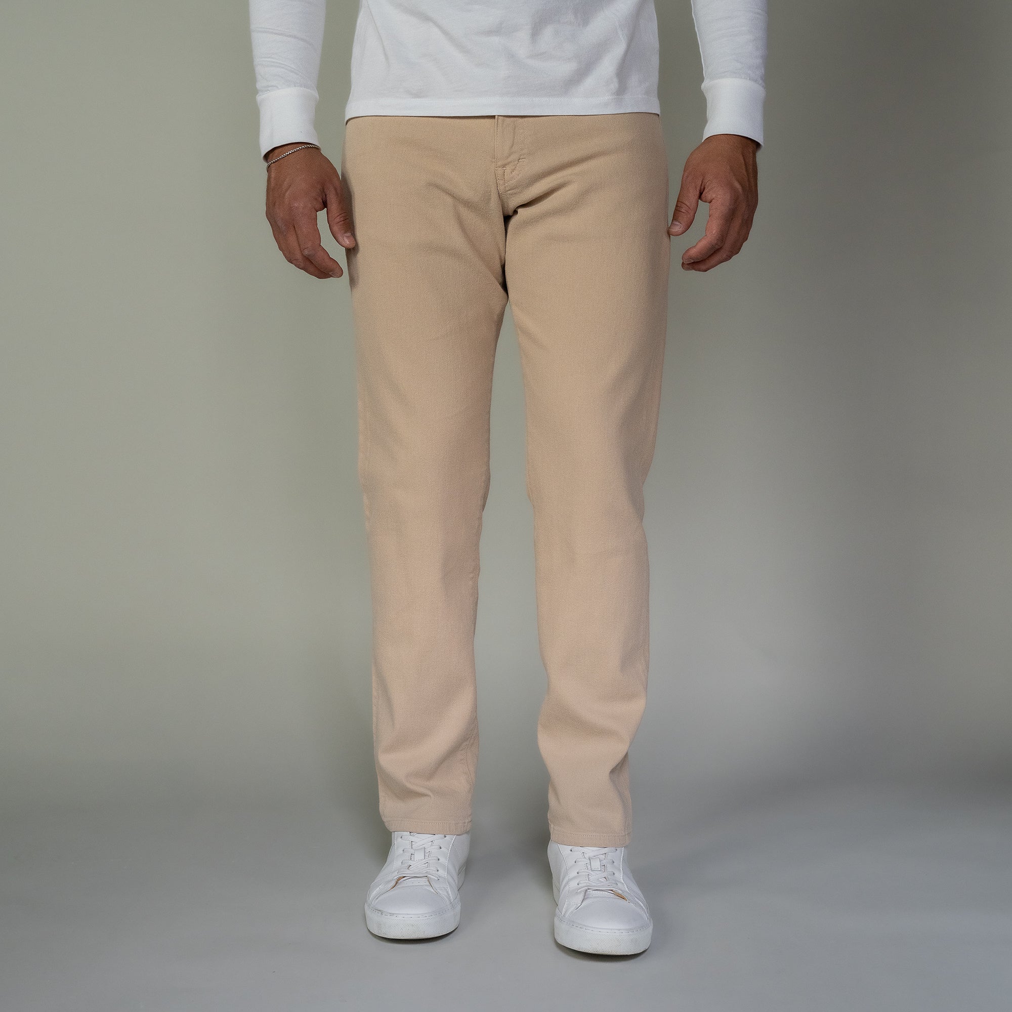 Travel Jeans Standard Fit, Tan | Peter Manning NYC