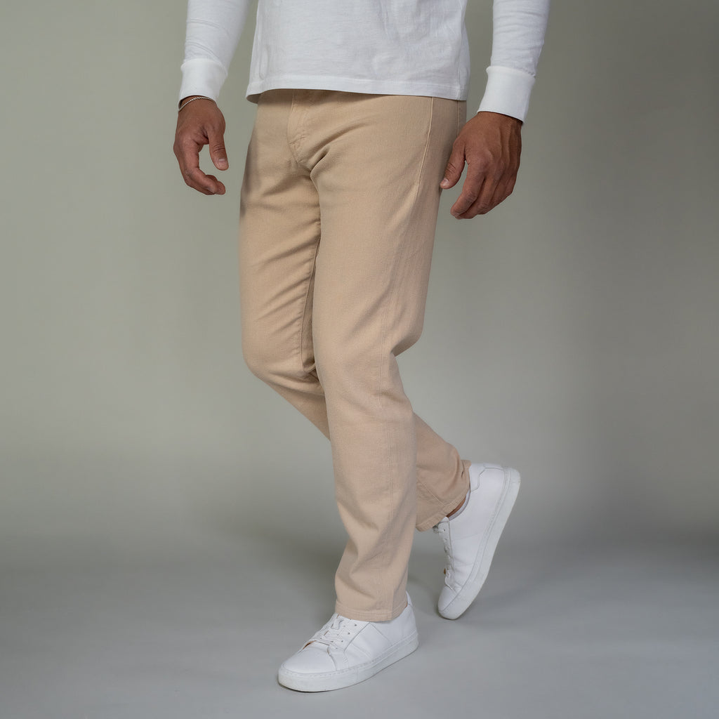 Travel Jeans Standard Fit, Tan | Peter Manning NYC