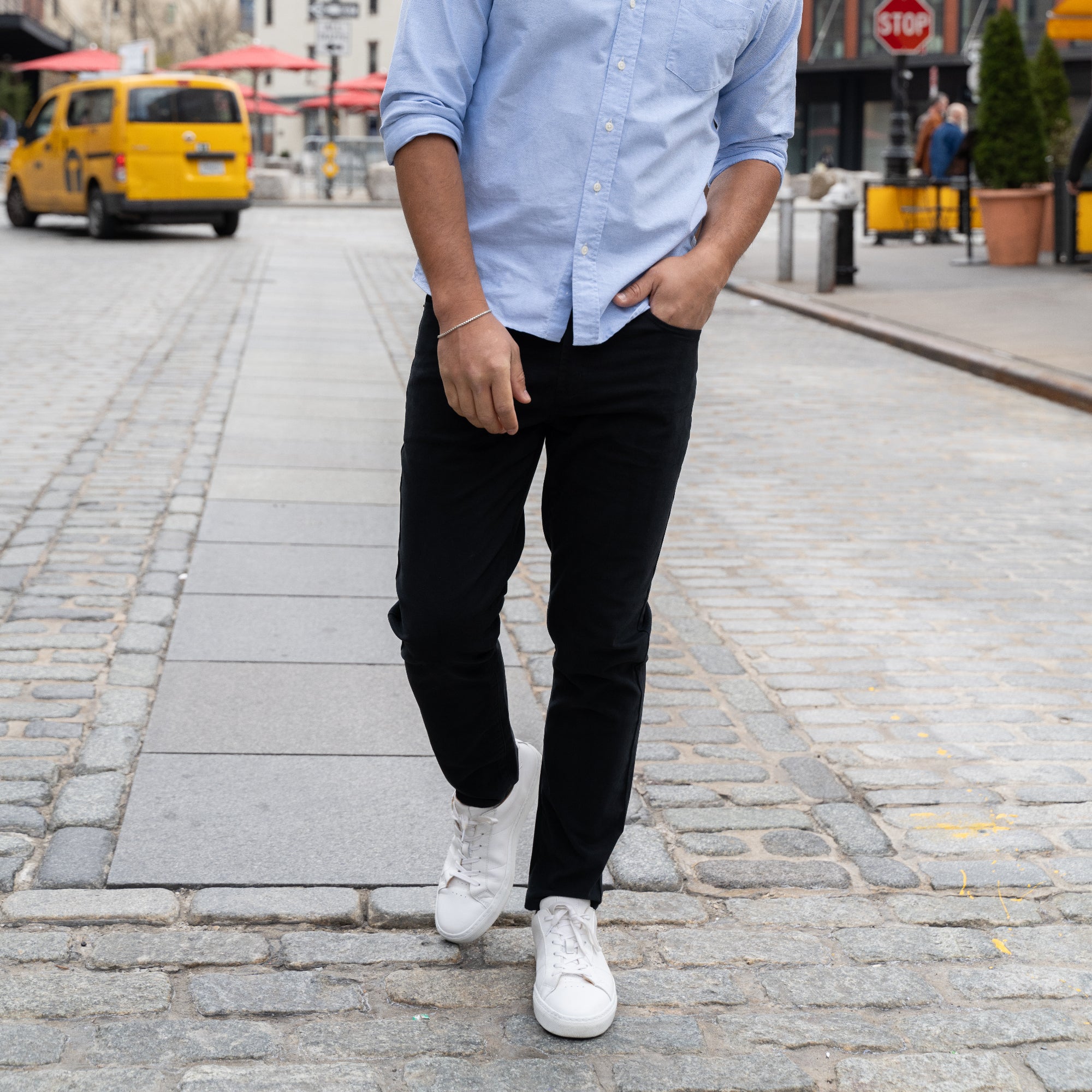 Italian 5-Pocket Pants - Black