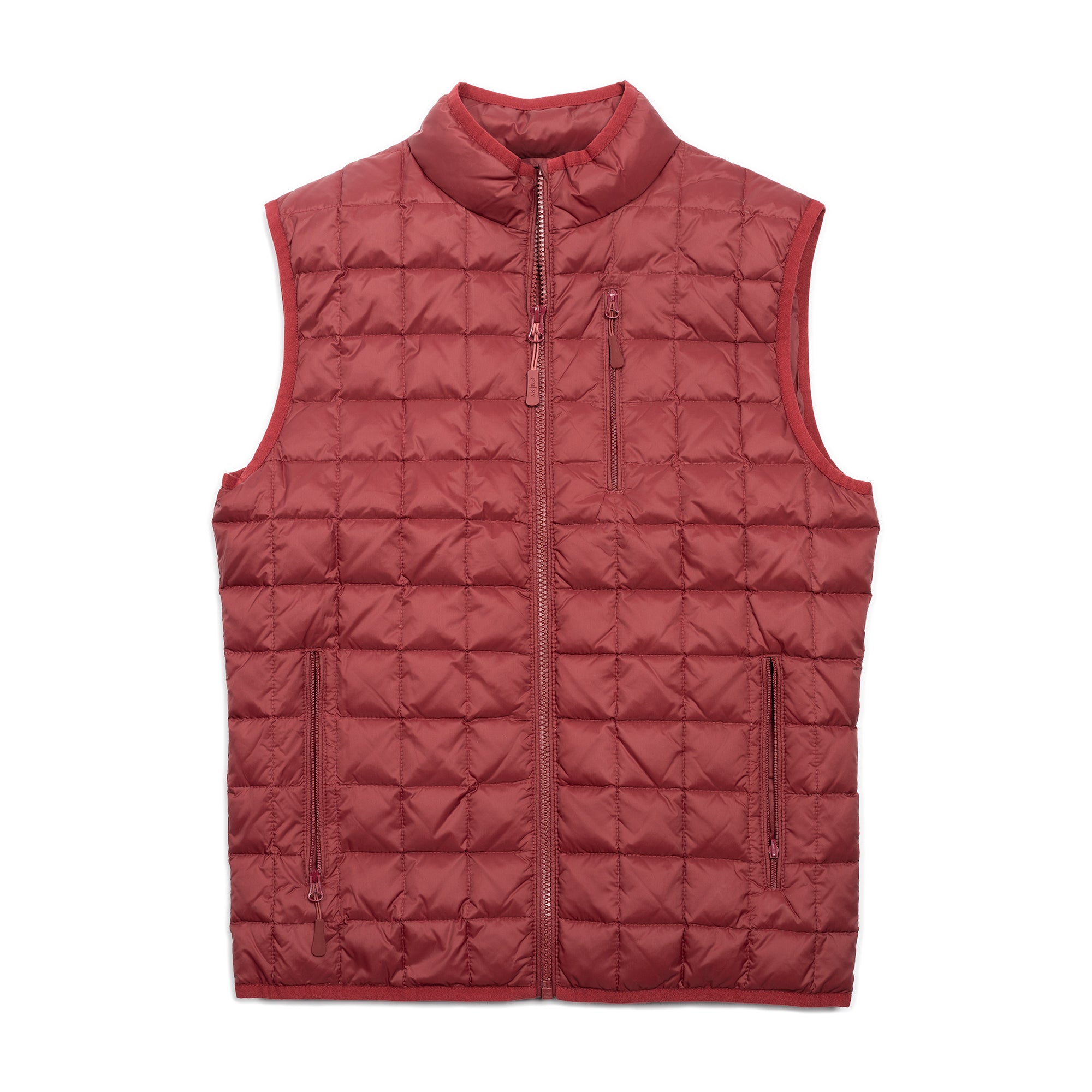 Burgundy down clearance vest