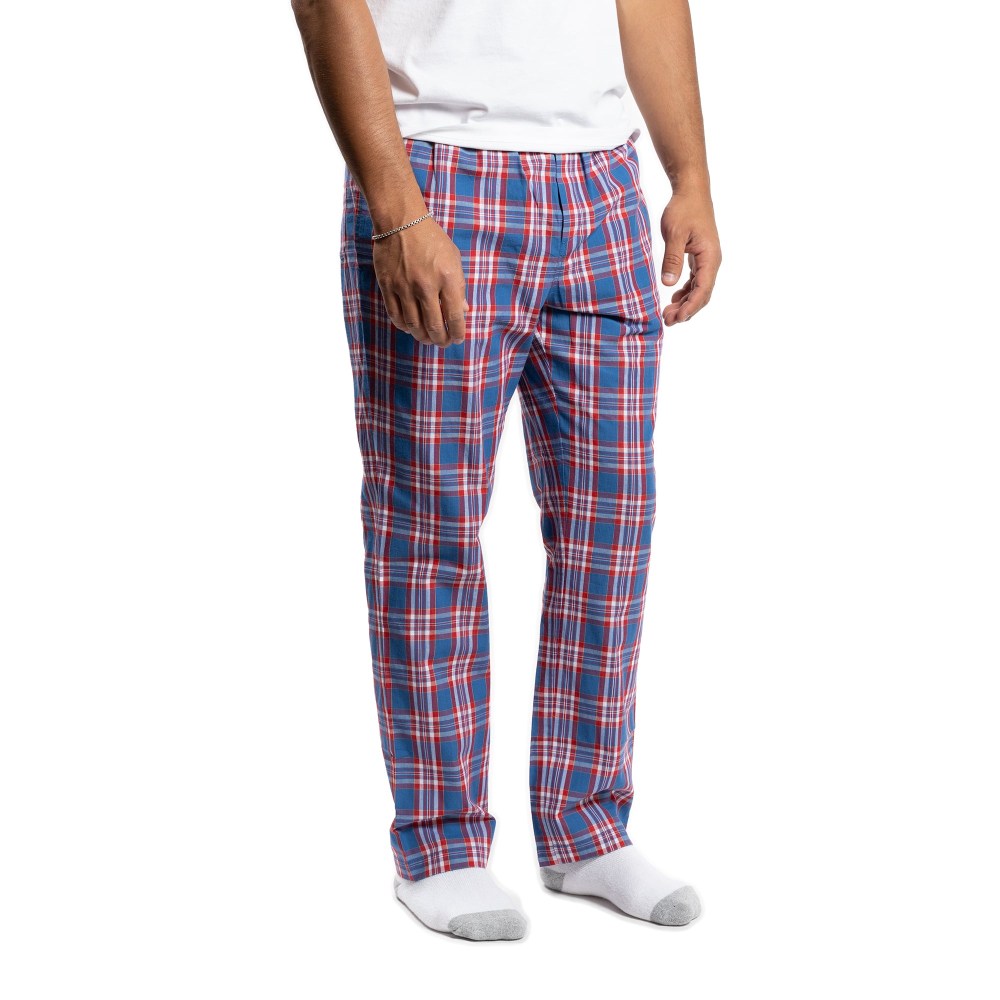 Pajama Pants - Navy Red Check