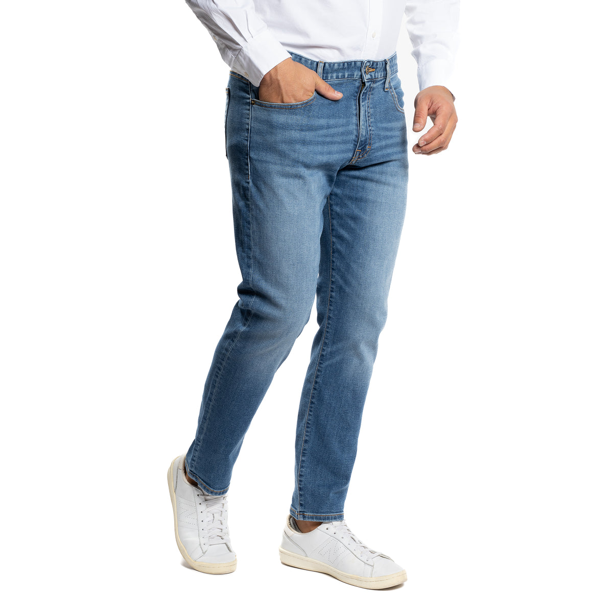 Johnny Stretch Jeans Standard Fit - Medium Wash | Peter Manning ...
