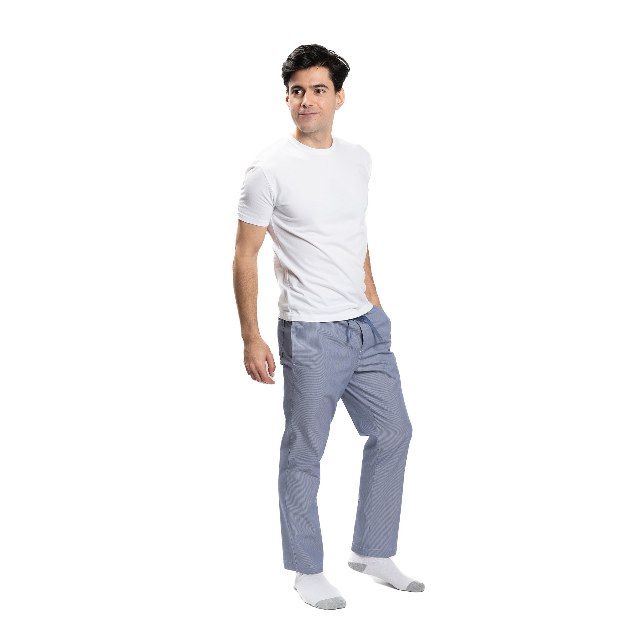 Pajama Pants - Navy Pinstripe