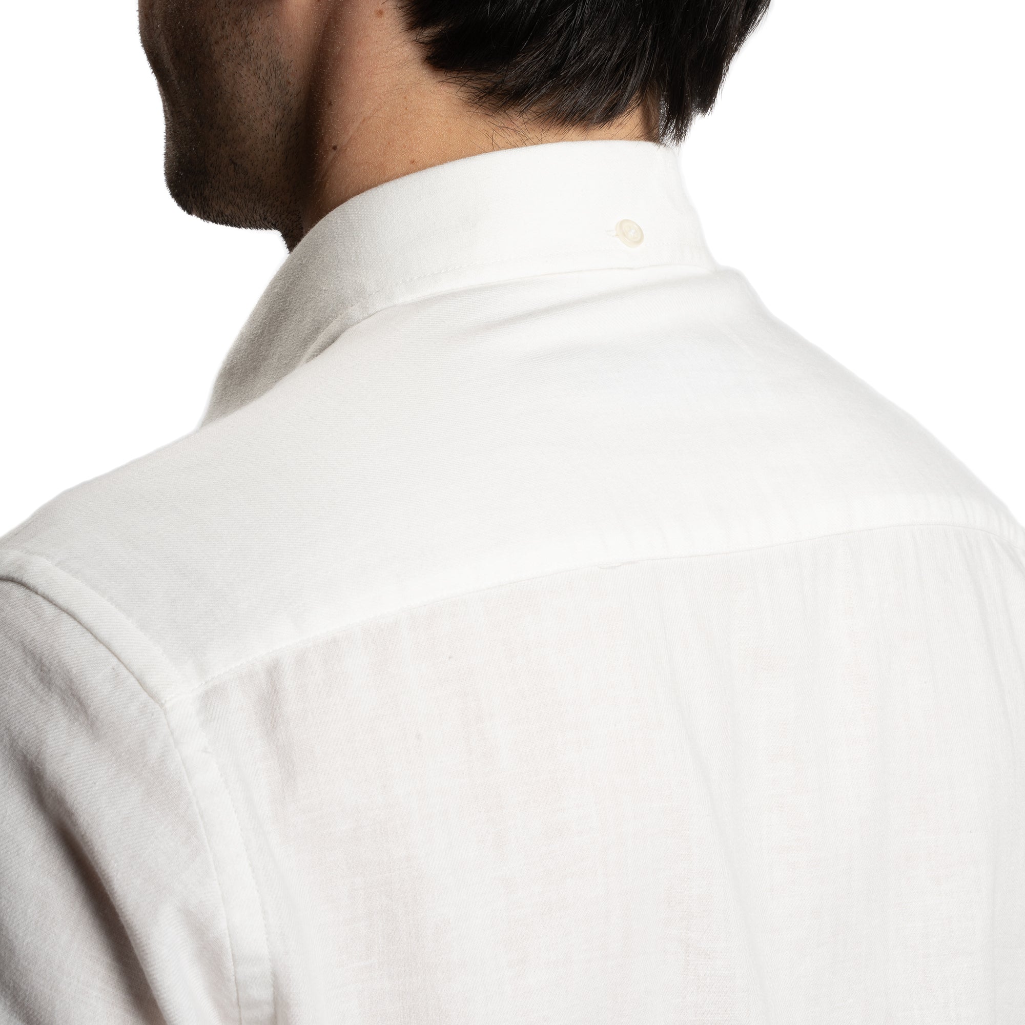 Linen Short Sleever - White