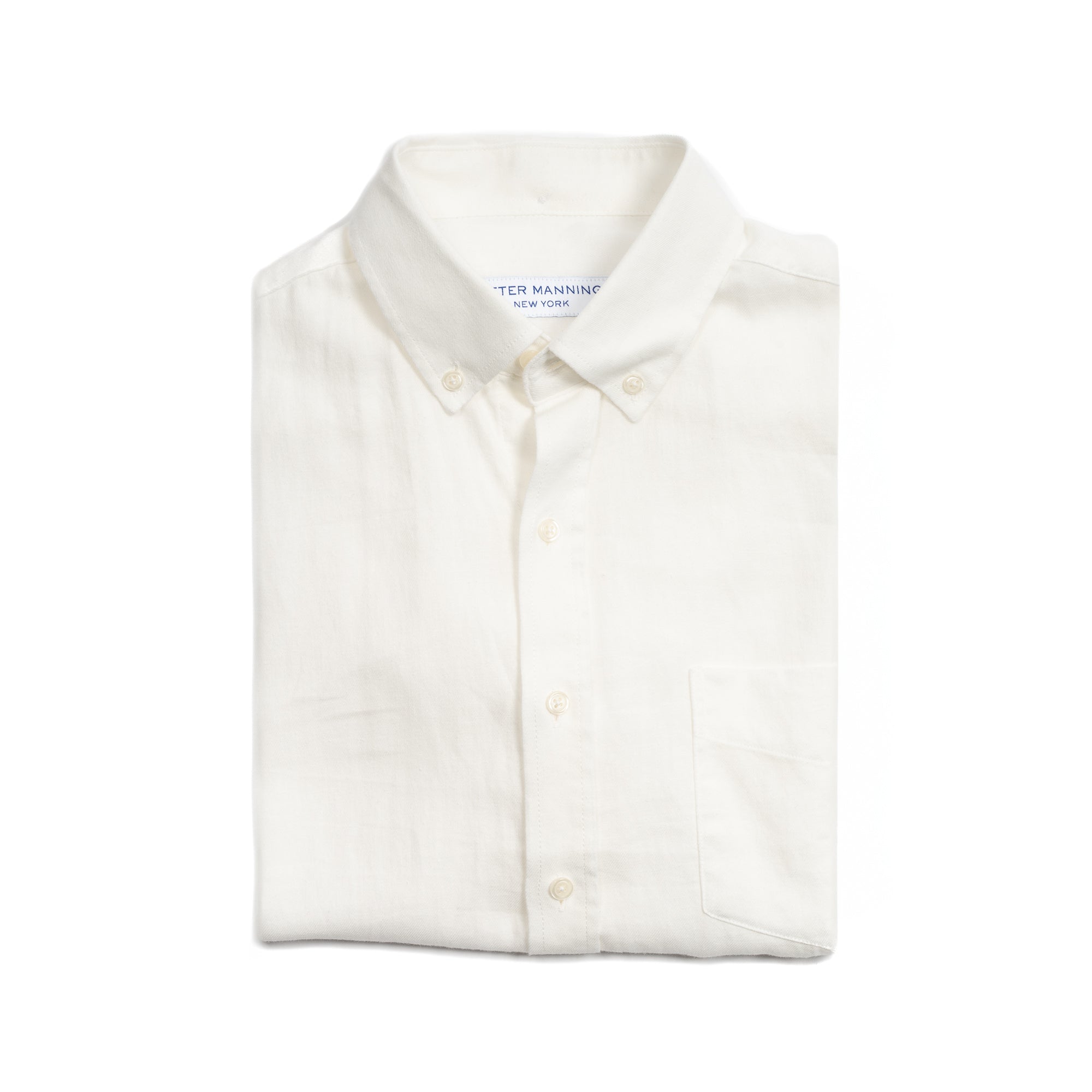 Linen Short Sleever - White