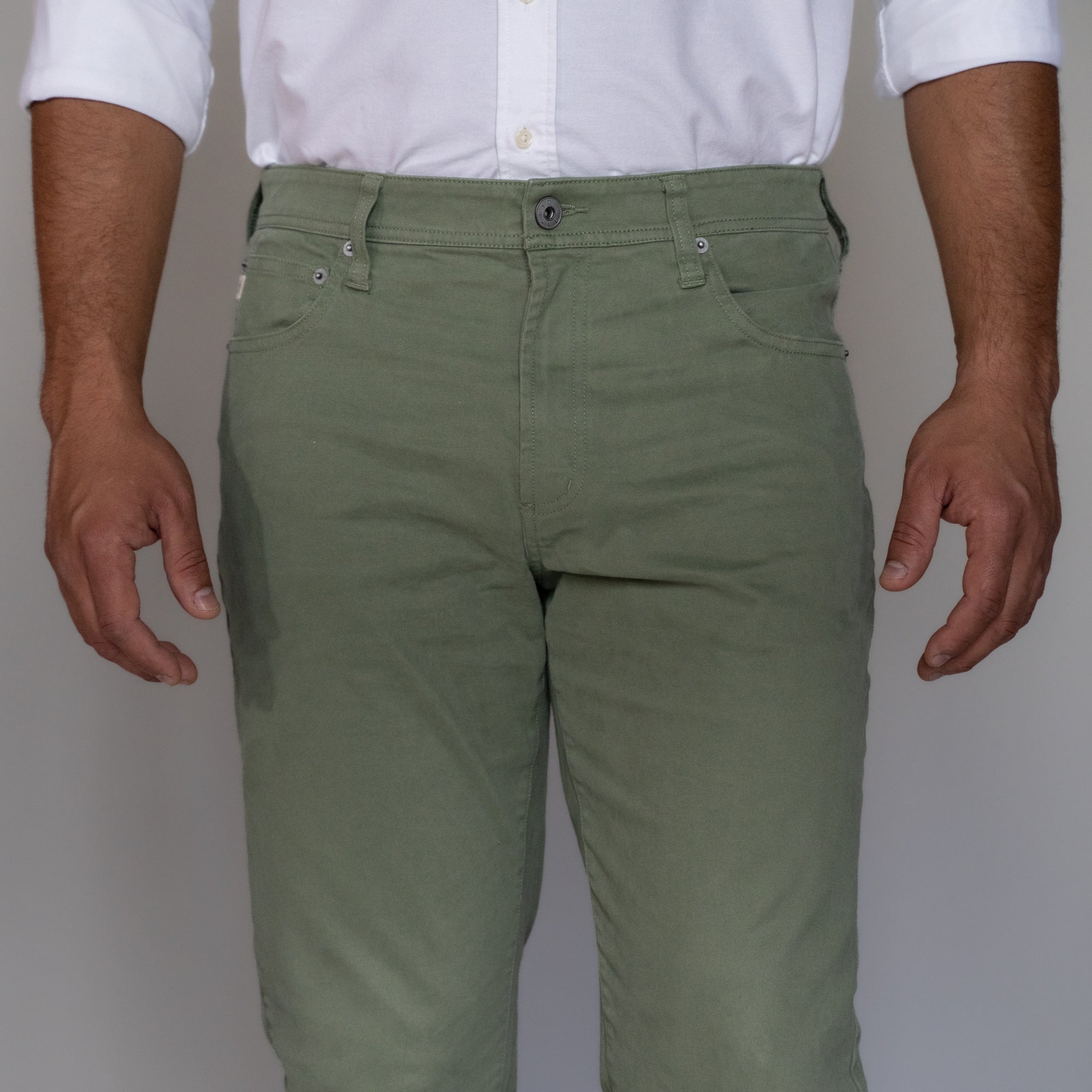 Italian 5-Pocket Pants - Sage