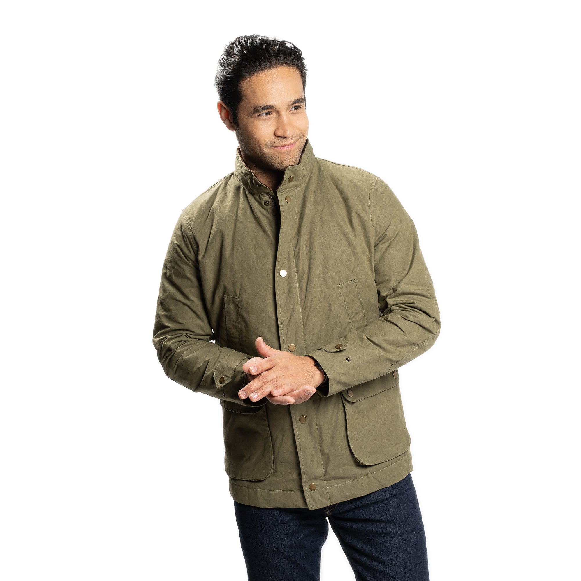 Waxed Jacket - Olive