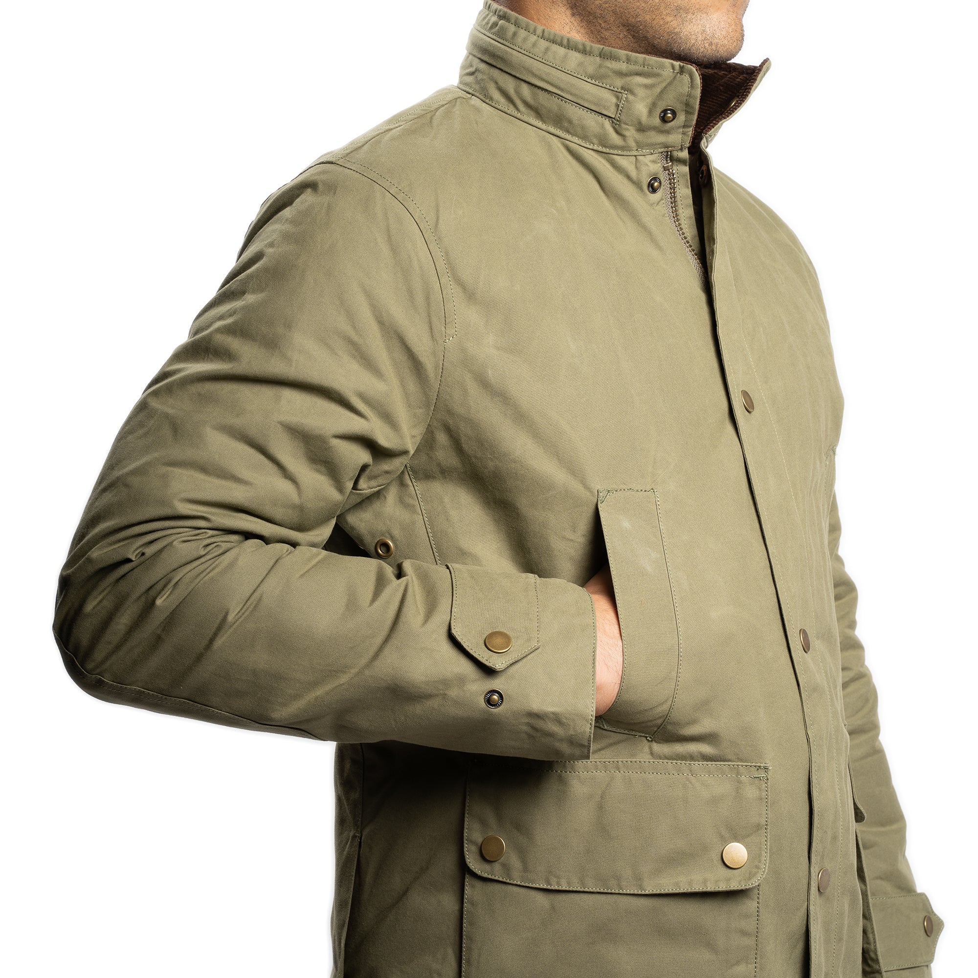 Waxed Jacket - Olive