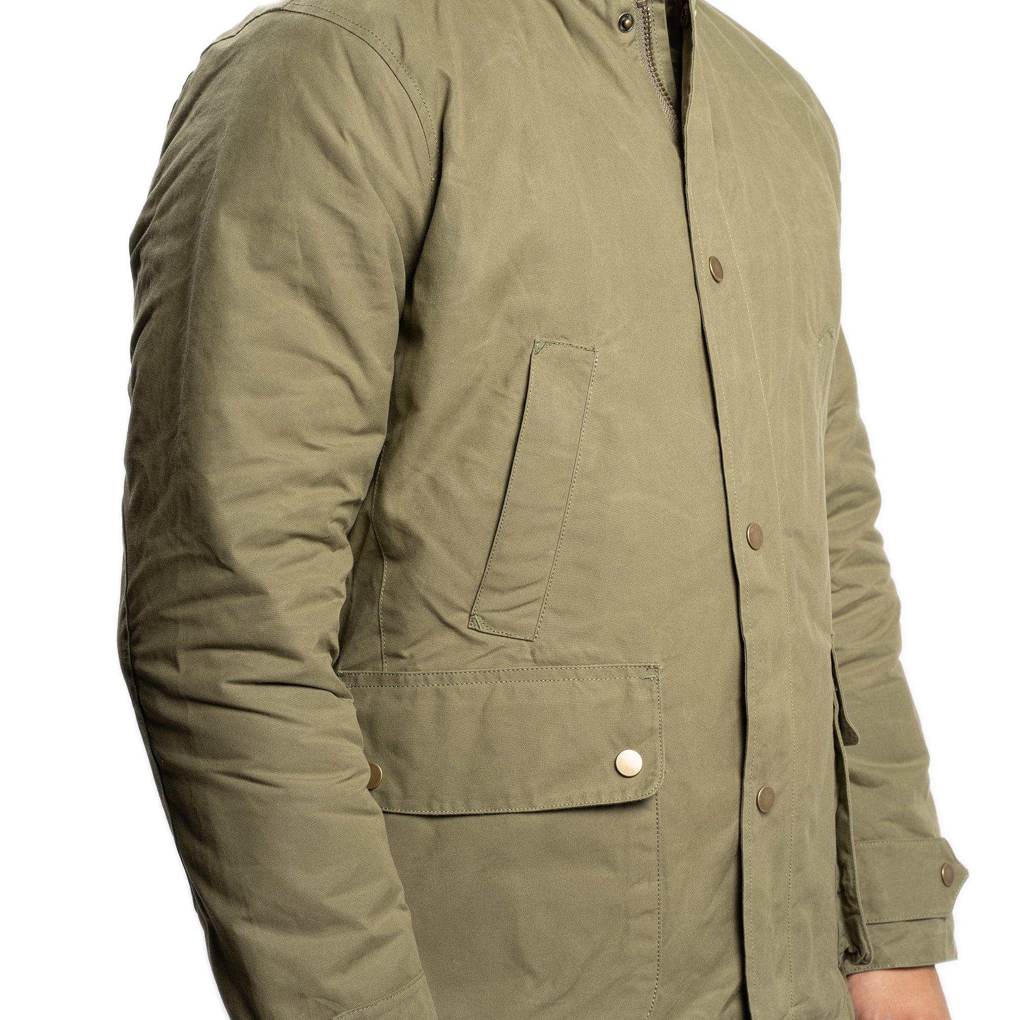 Waxed Jacket - Olive