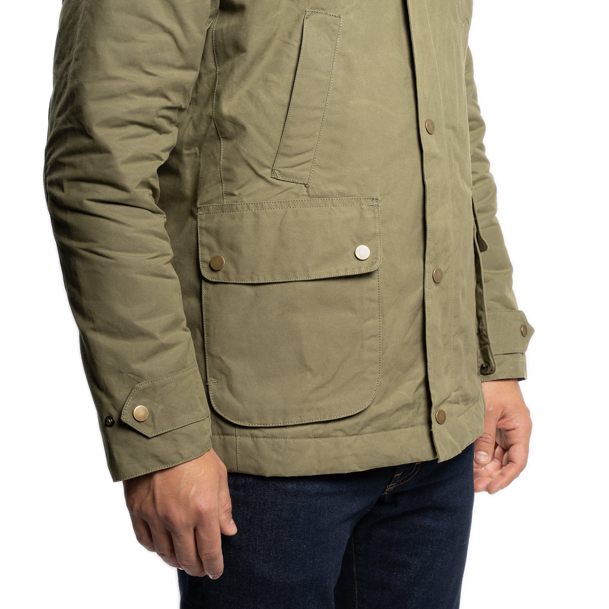 Waxed Jacket - Olive