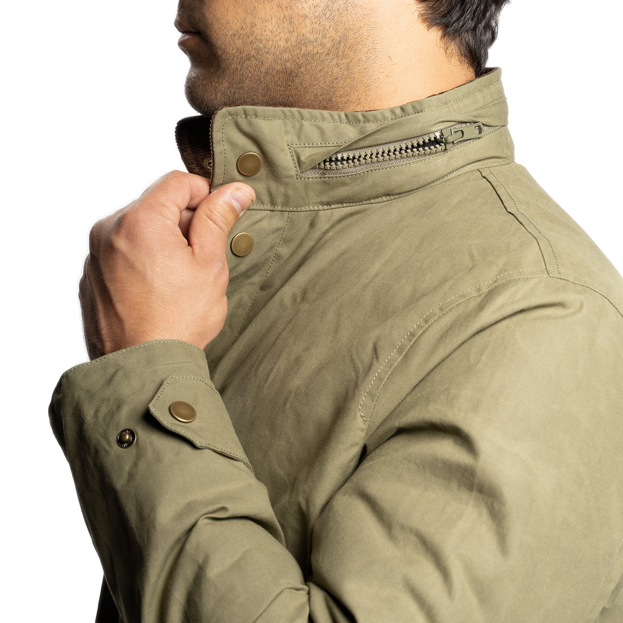 Waxed Jacket - Olive