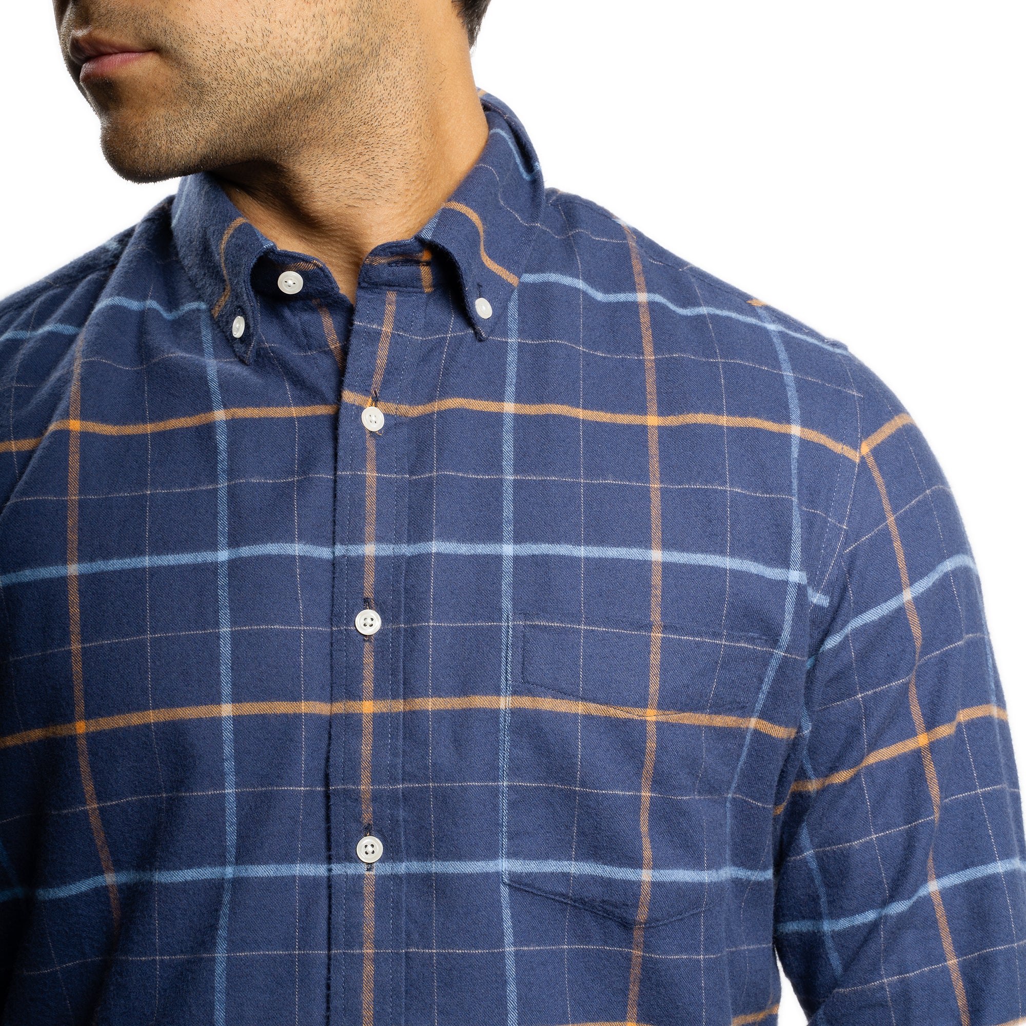 Everyday Flannels - Navy Windowpane