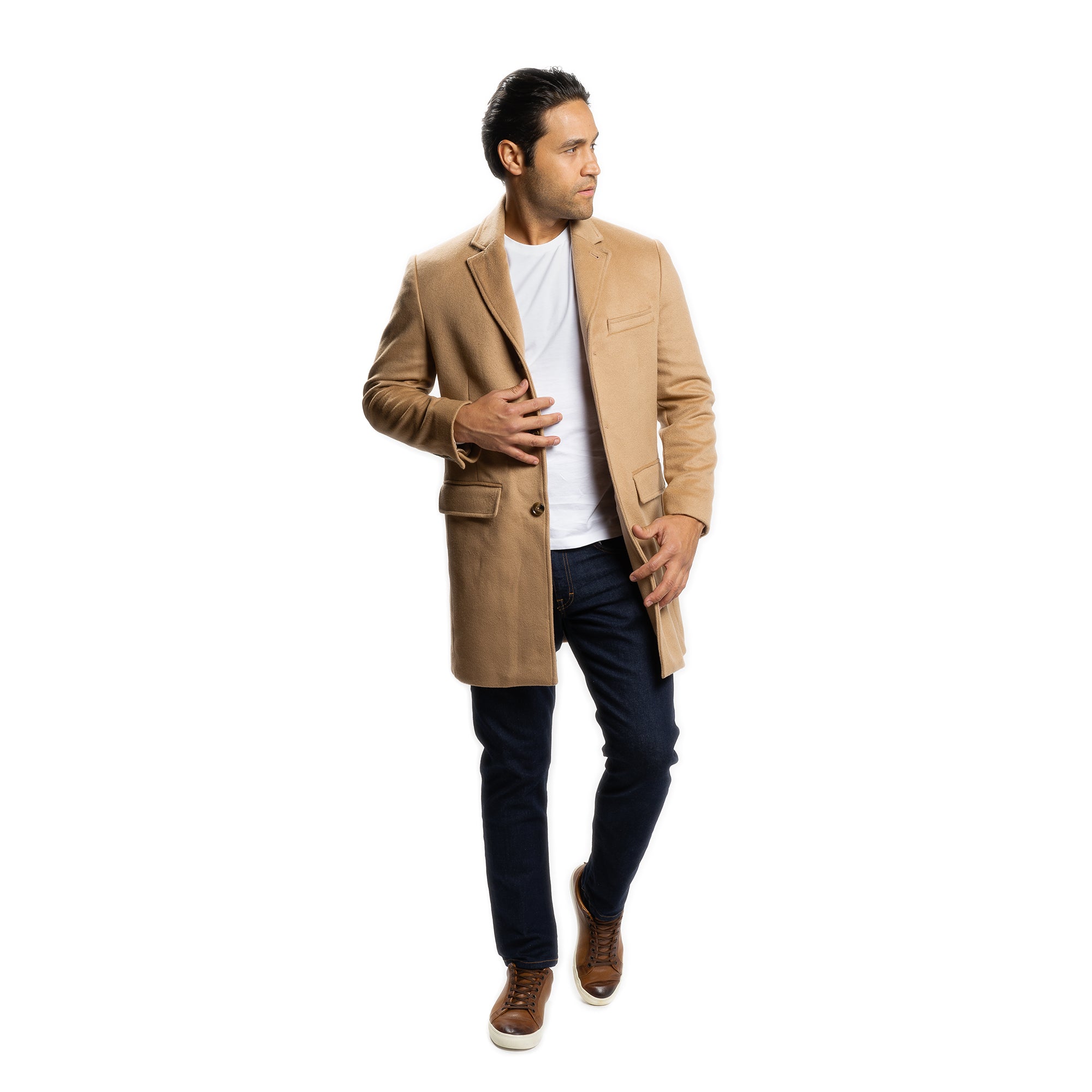 Fulton Wool Cashmere Topcoat - Camel