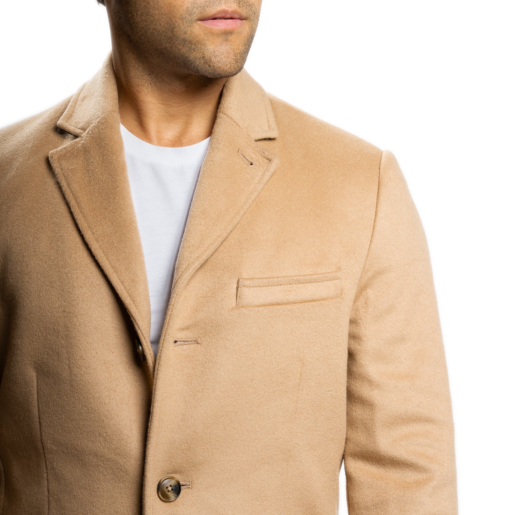 Fulton Wool Cashmere Topcoat - Camel