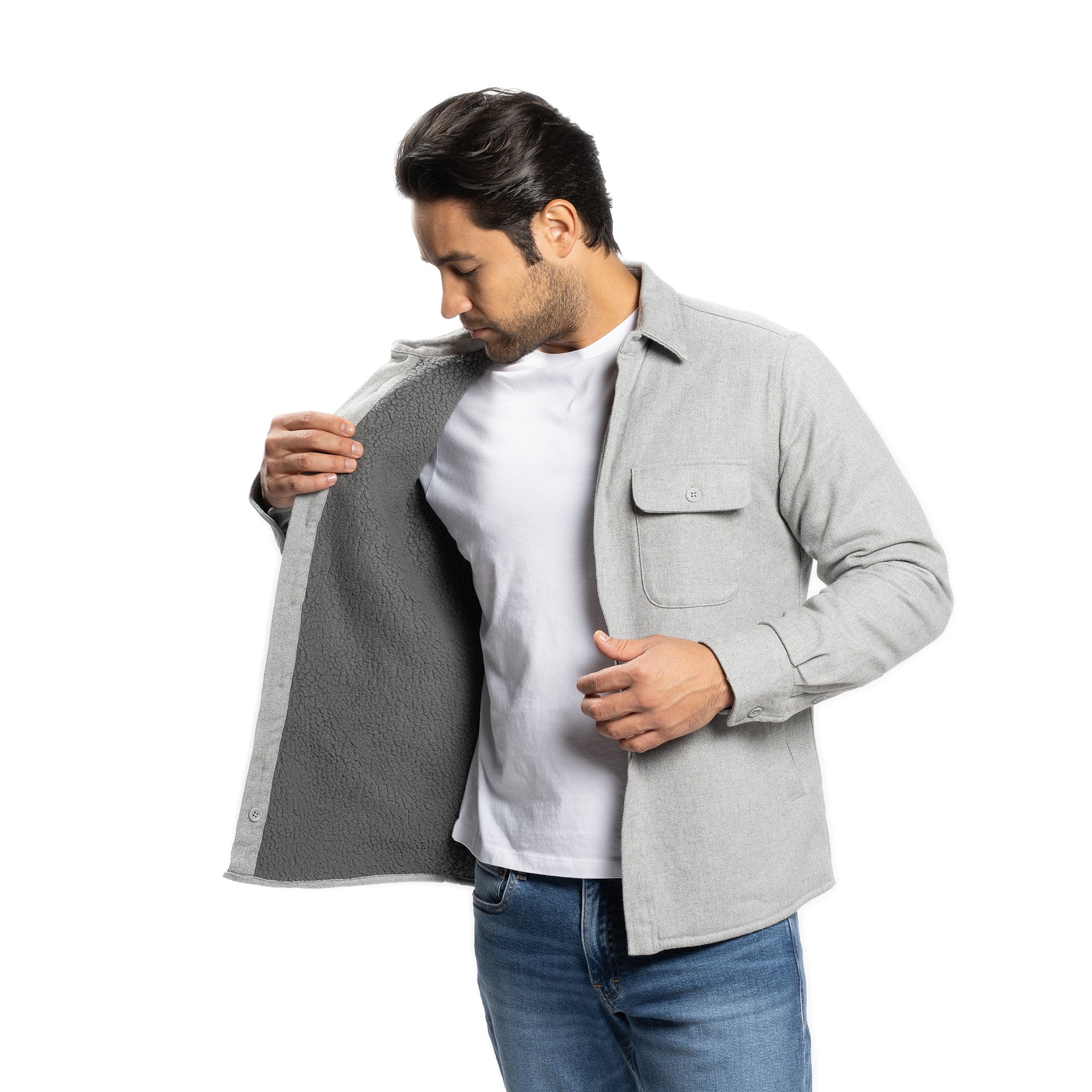 Flannel Jackets, Grey | Peter Manning NYC