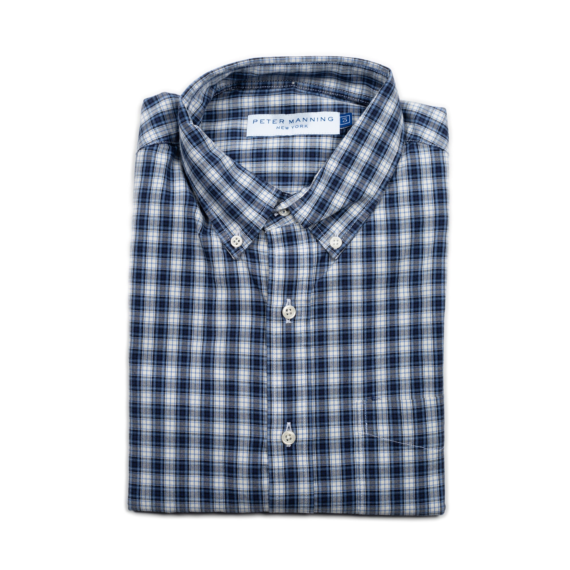 Everyday Stretch Oxford Standard Fit -  Blue White Tattersall