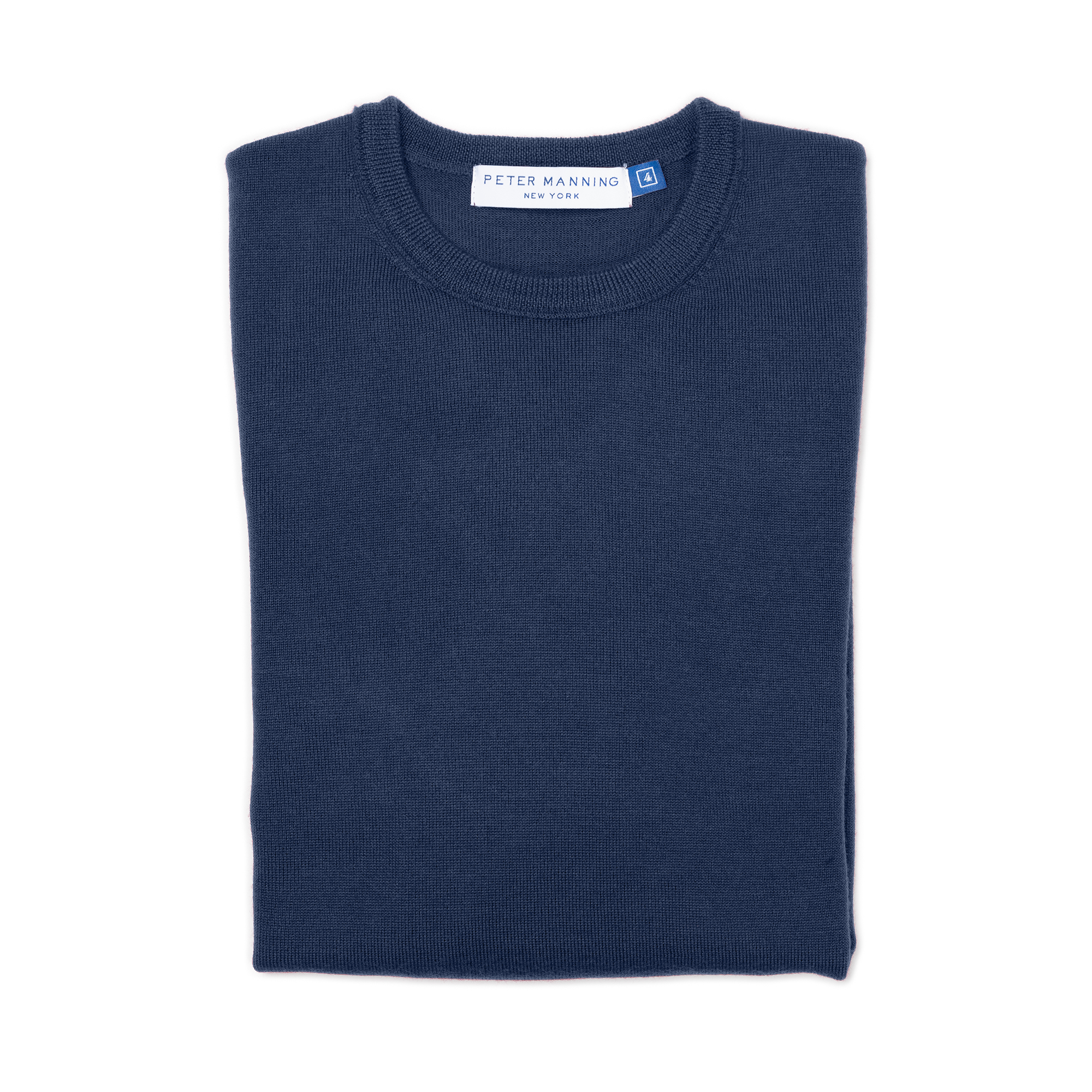Merino Wool Sweaters Crew Neck - Denim