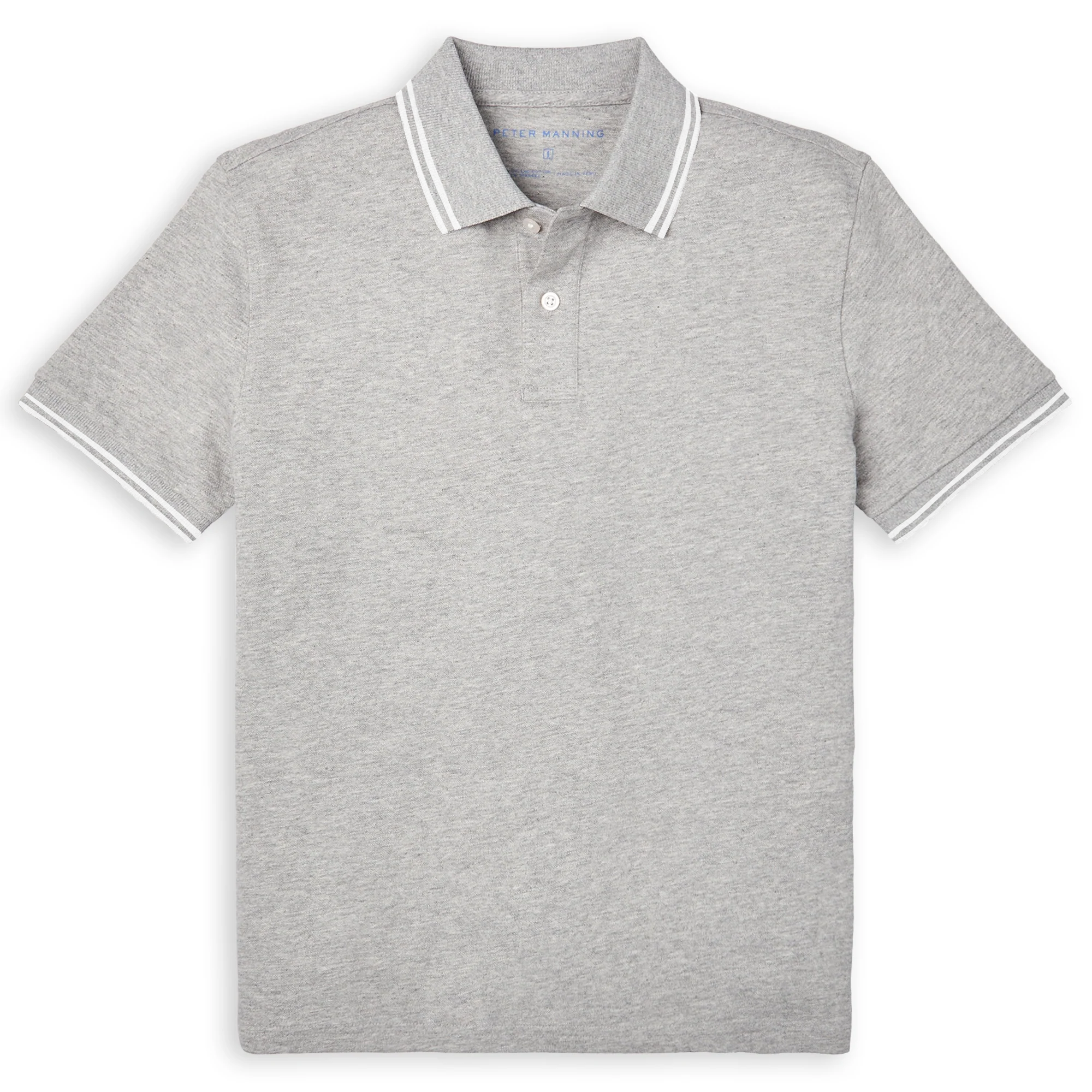 James Polo Shirt - Heather Grey Tipped
