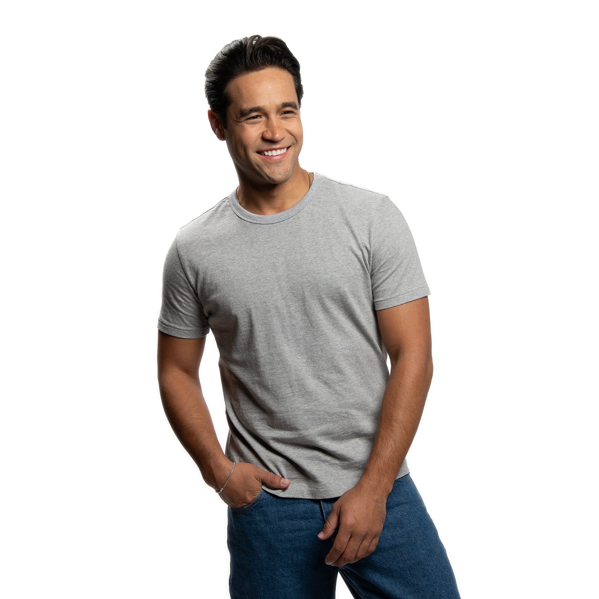 Japanese Loopwheel T-Shirts, Grey | Peter Manning NYC