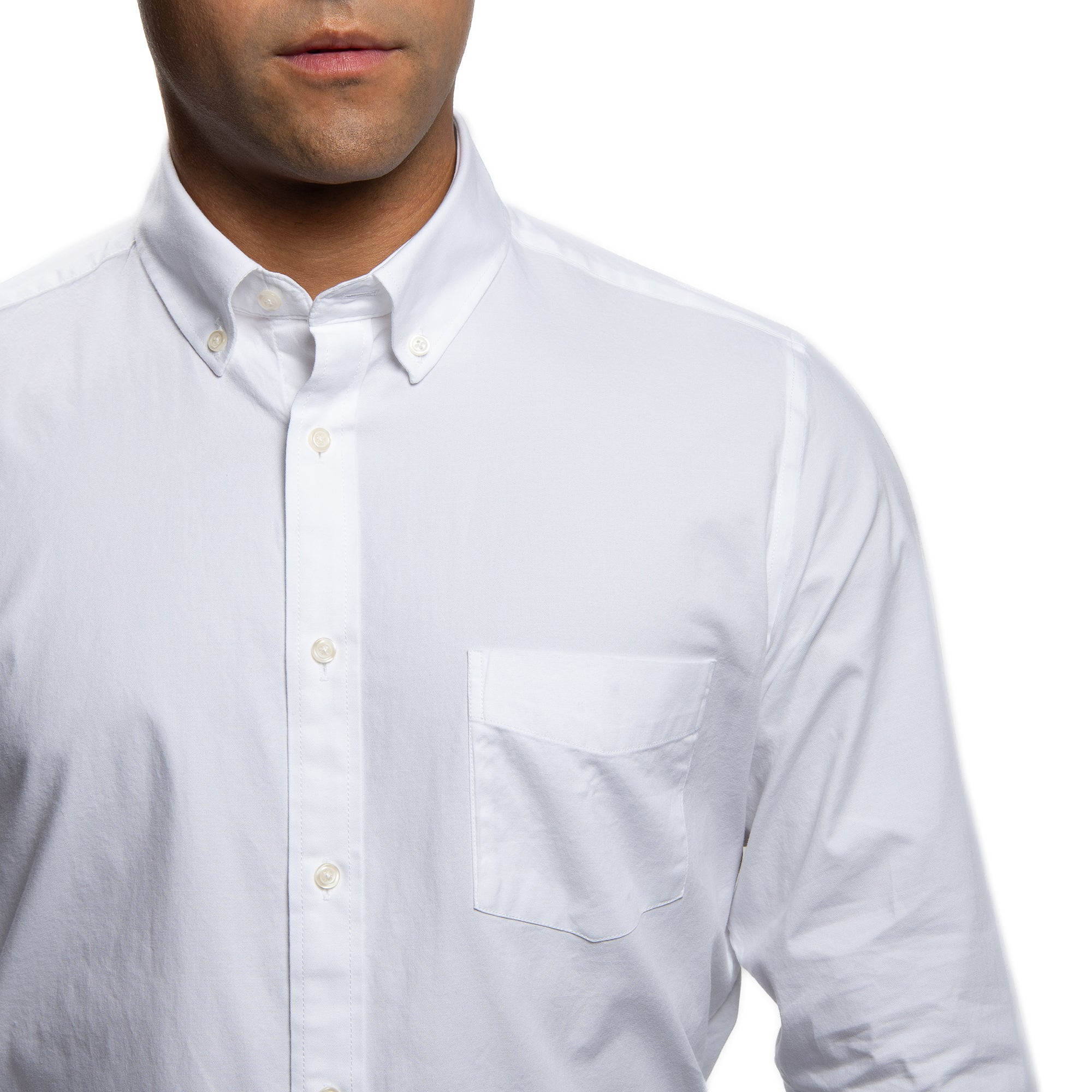 Everyday Stretch Oxford Standard Fit -  White
